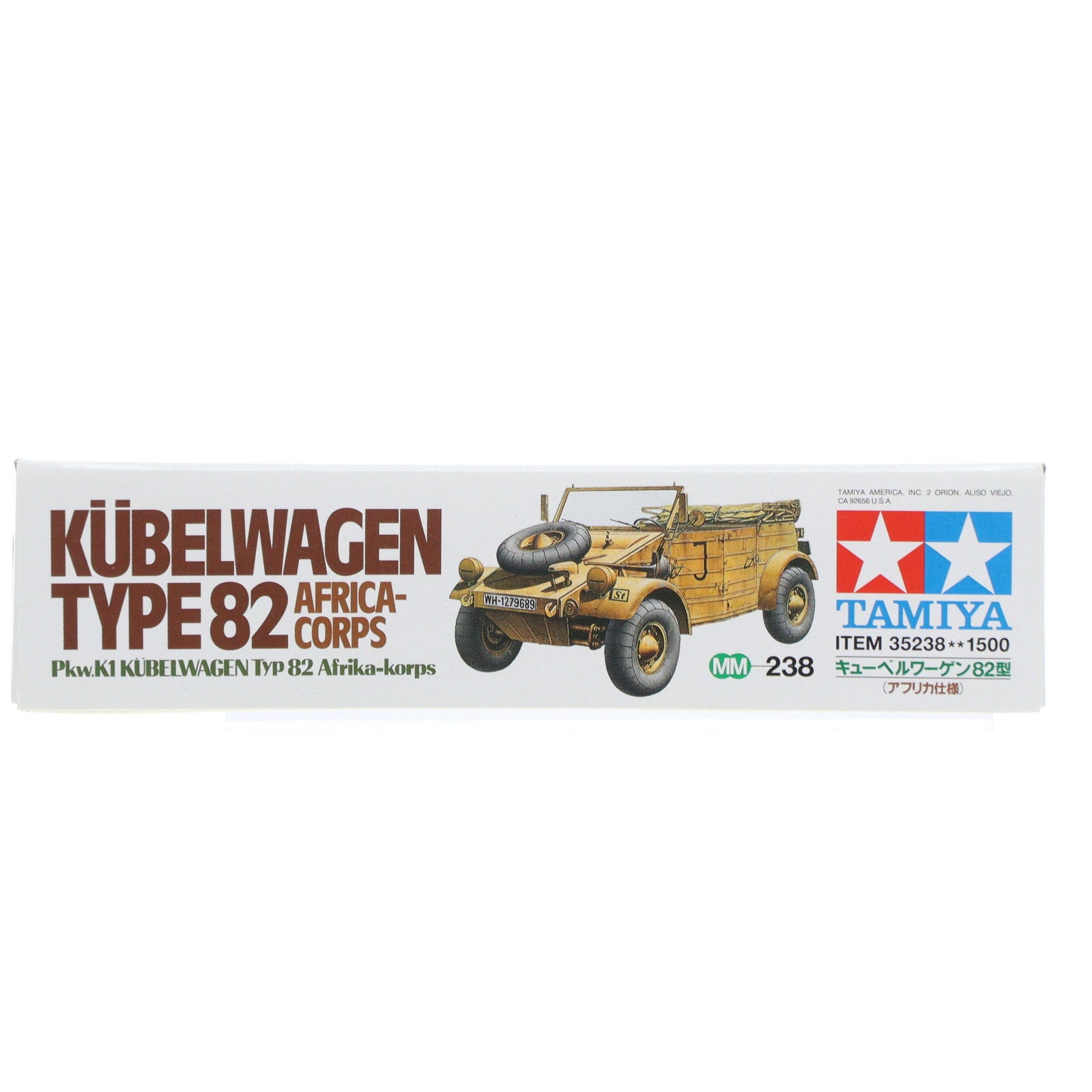 【中古即納】[PTM] 1/35 ドイツ Pkw.K1 キューベルワーゲン 82型(アフリカ仕様) 「ミリタリーミニチュアシリーズ No.238」 ディスプレイモデル [35238] プラモデル タミヤ(19991231)