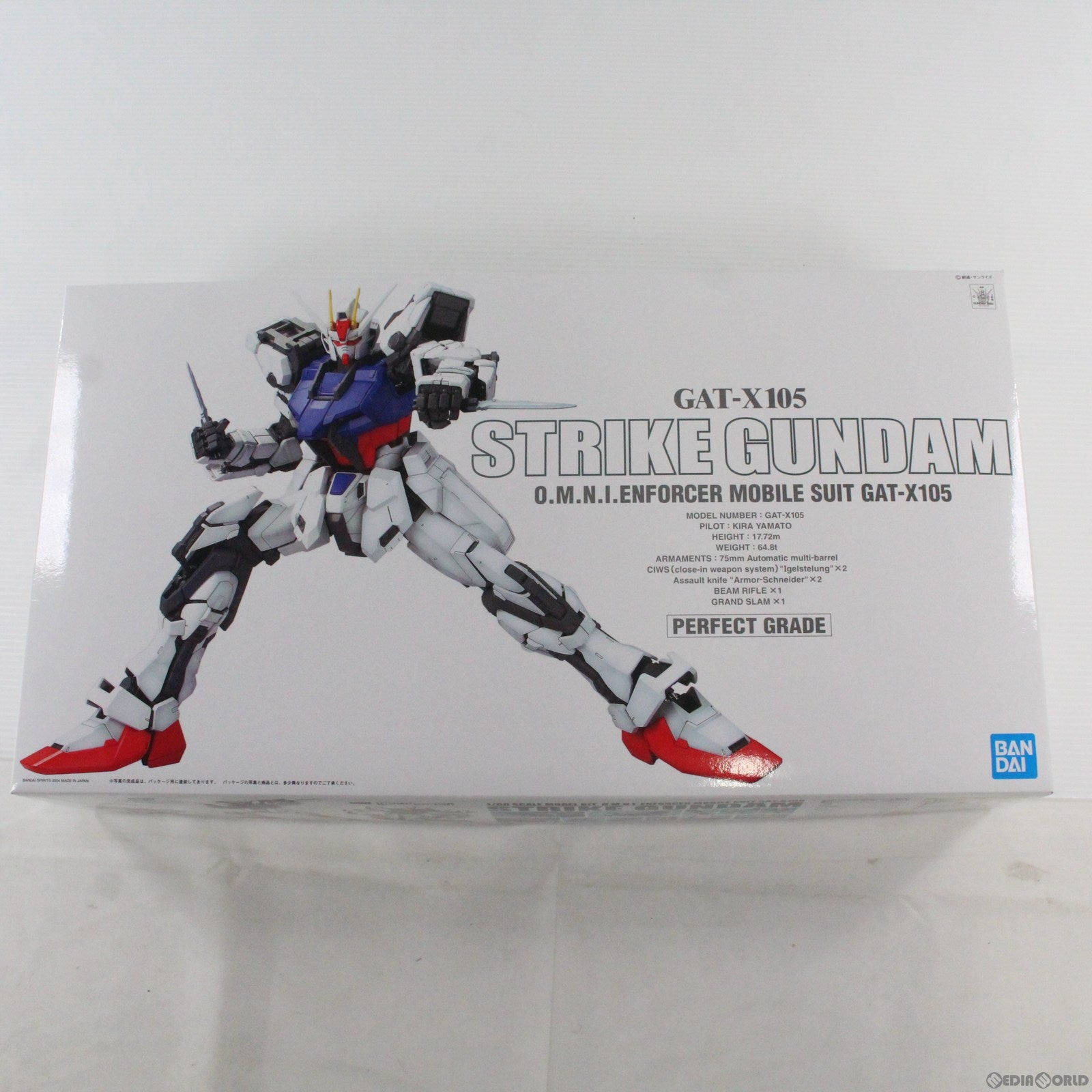 【中古即納】[PTM] PG 1/60 GAT-X105 ストライクガンダム 機動戦士ガンダムSEED(シード) プラモデル(5063054) バンダイスピリッツ(20220831)
