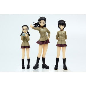 【新品即納】[FIG] (再販) 知波単学園 フィギュアセット 制服バージョン ガールズ&パンツァー 最終章 1/35 未塗装組立てキット フィギュア(GPF-37) プラッツ(20250531)