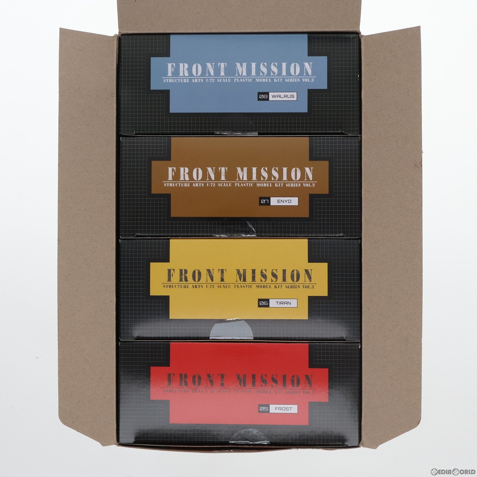 【中古即納】[PTM] フロントミッション ストラクチャーアーツ 1/72 スケール プラスティック モデルキット シリーズ Vol.2 全4種BOX プラモデル スクウェア・エニックス(20211231)