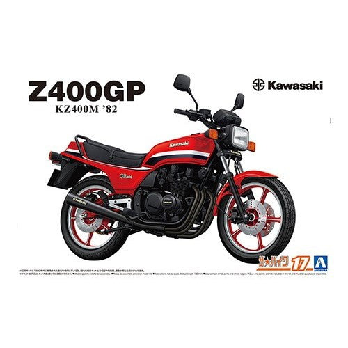 【新品即納】[PTM] (再々販) ザ・バイク No.17 1/12 カワサキ KZ400M Z400GP '82 プラモデル(064788) アオシマ(20251008)