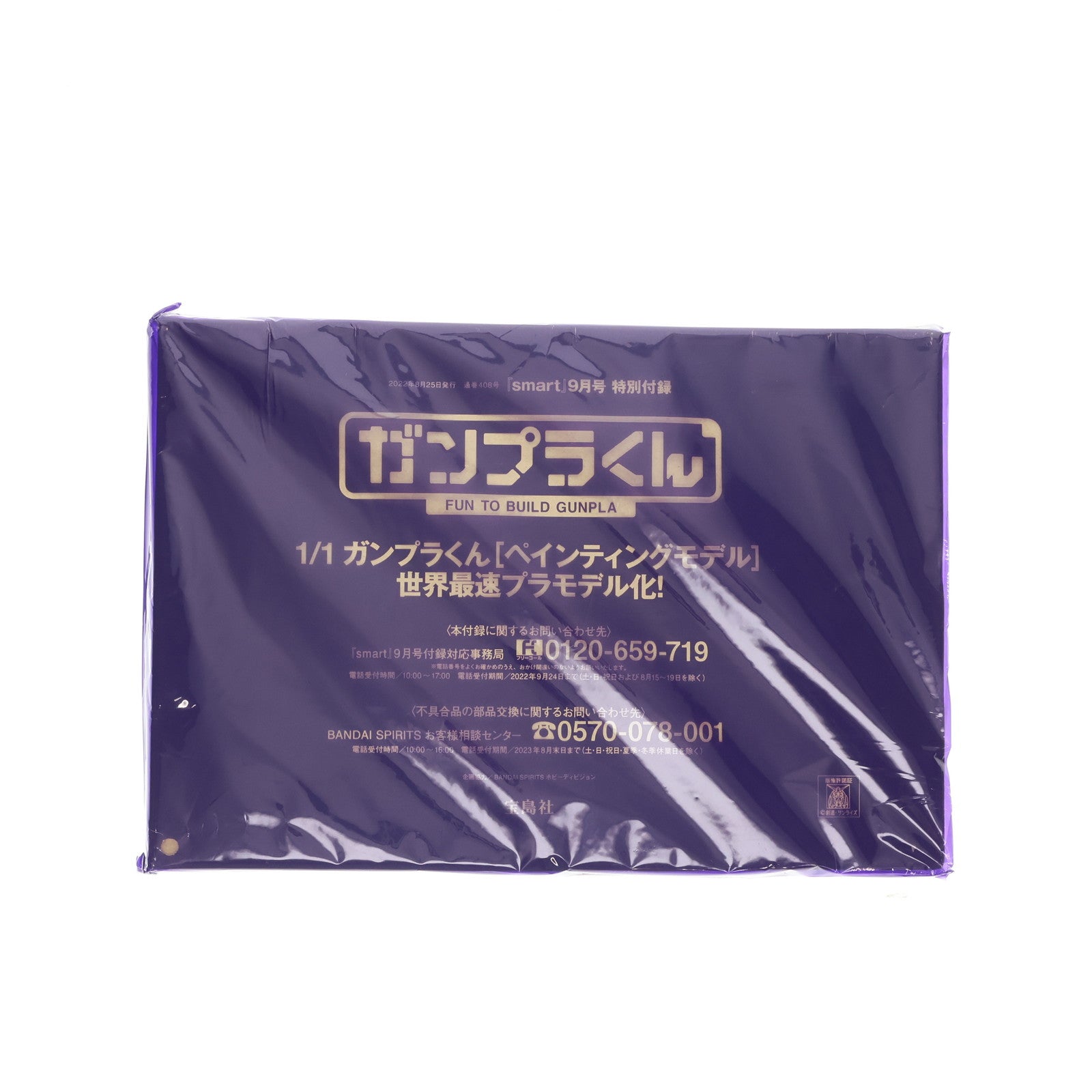 【中古即納】[PTM] (プラモデル単品) 1/1 ガンプラくん ペインティングモデル smart 2022年9月号特別付録 機動戦士ガンダム プラモデル 宝島社/バンダイスピリッツ(20220725)