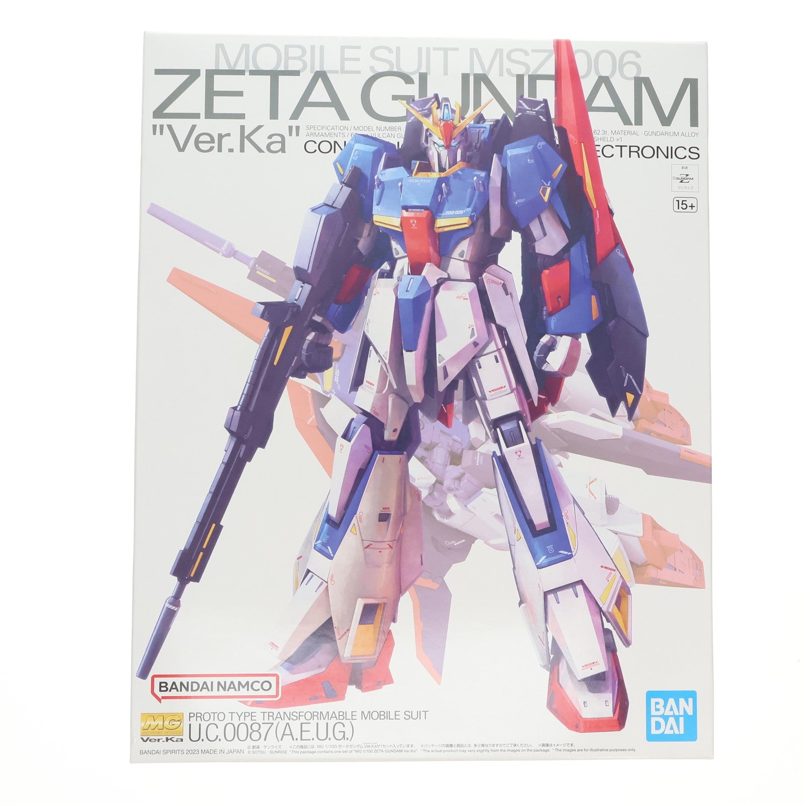【新品即納】[PTM] (再販) MG 1/100 ゼータガンダム Ver.Ka 機動戦士Zガンダム プラモデル(5064015) バンダイスピリッツ(20250601)