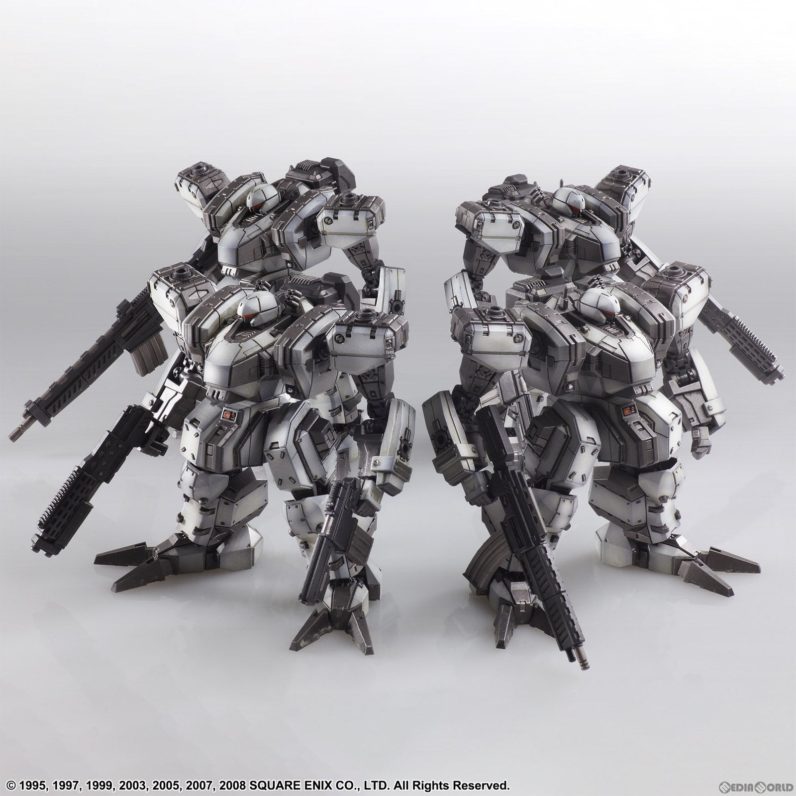 【新品即納】[PTM] フロントミッション ストラクチャーアーツ 1/72 スケール プラスティック モデルキット シリーズ ゼニスDVホワイト 4機セット FRONT MISSION プラモデル スクウェア・エニックス(2023年6月)