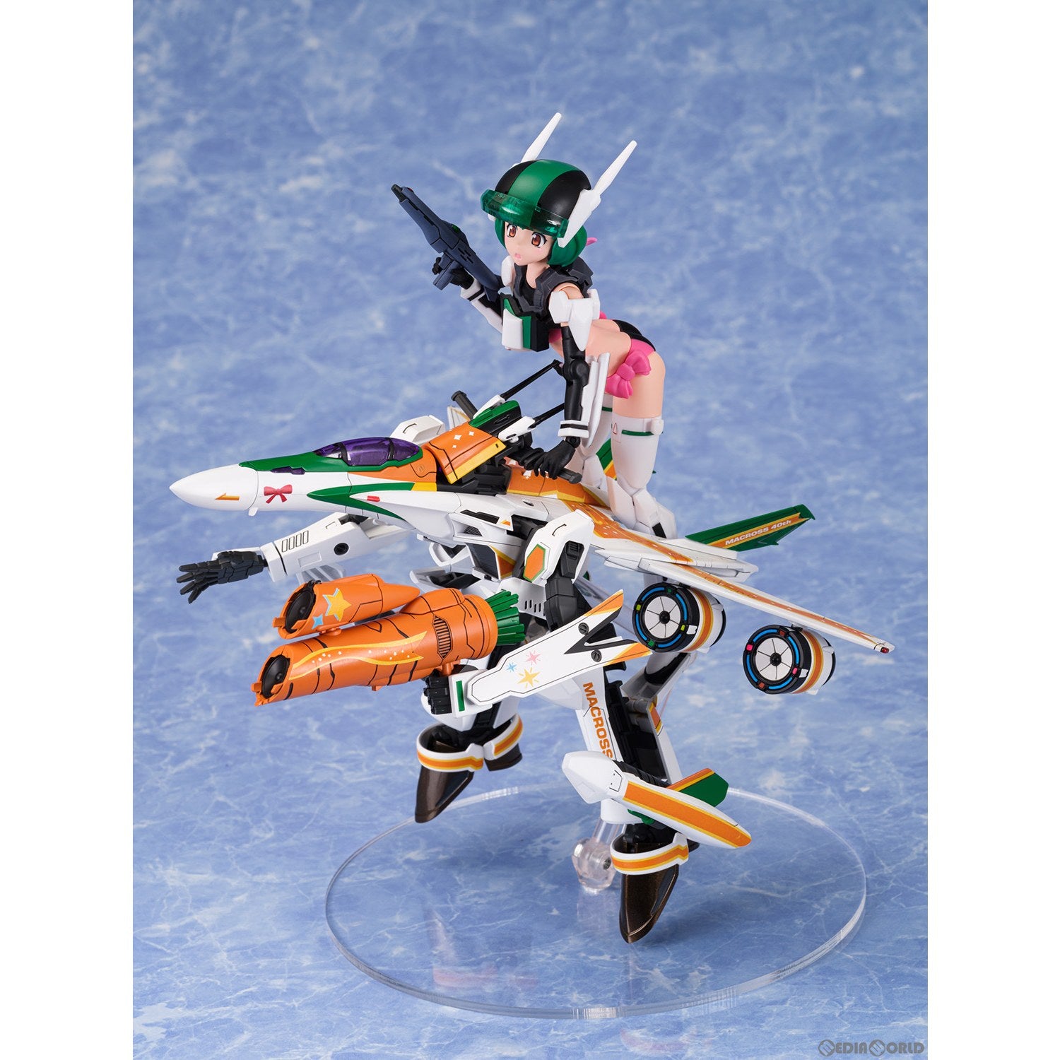 【中古即納】[PTM] ACKS MC-10 V.F.G. VF-25F メサイア ランカ・リー マクロス40thアニバーサリー マクロスF(フロンティア) プラモデル アオシマ(20230621)