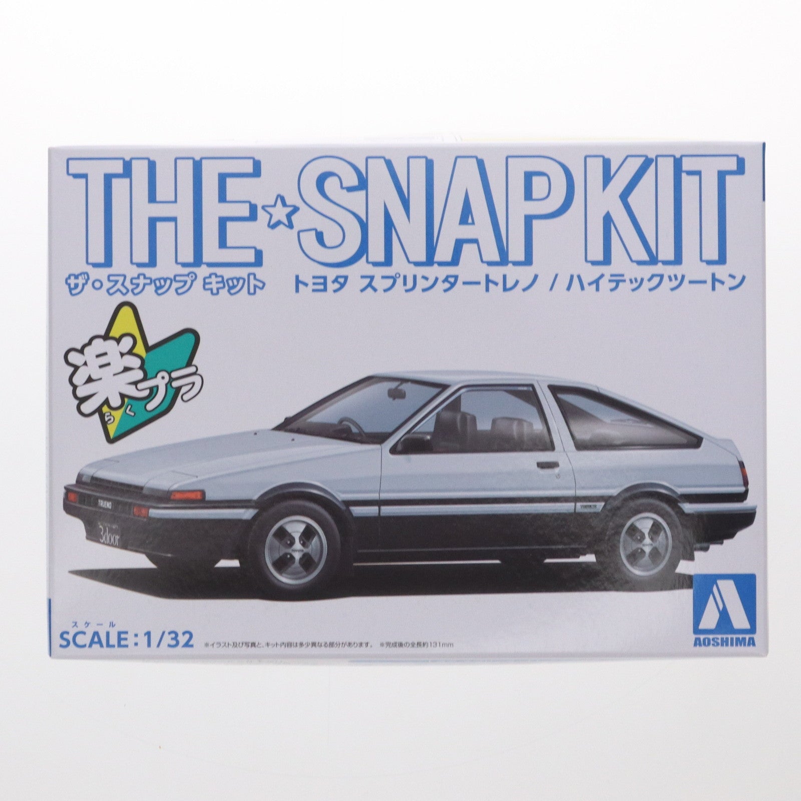 【中古即納】[PTM] 初回特典付属 1/32 トヨタ スプリンタートレノ(ハイテックツートン) 「ザ・スナップキットシリーズ No.16-A」 プラモデル(064672) アオシマ(20221231)