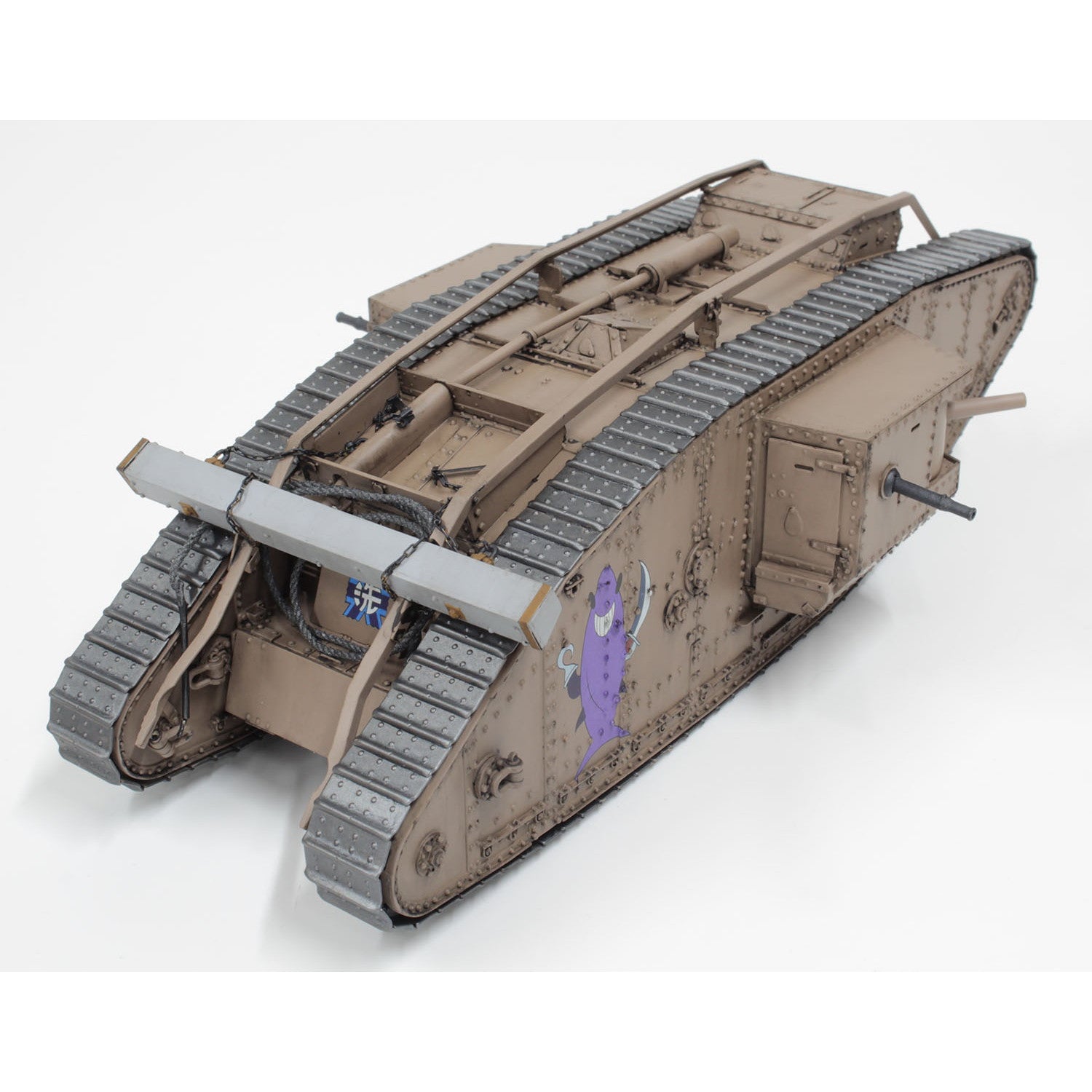 【中古即納】[PTM] バトルダメージデカール&アクリルスタンド付属 1/35 Mk.IV戦車 サメさんチーム 準決勝です! ガールズ&パンツァー 最終章 プラモデル(GP-80) プラッツ(20230120)