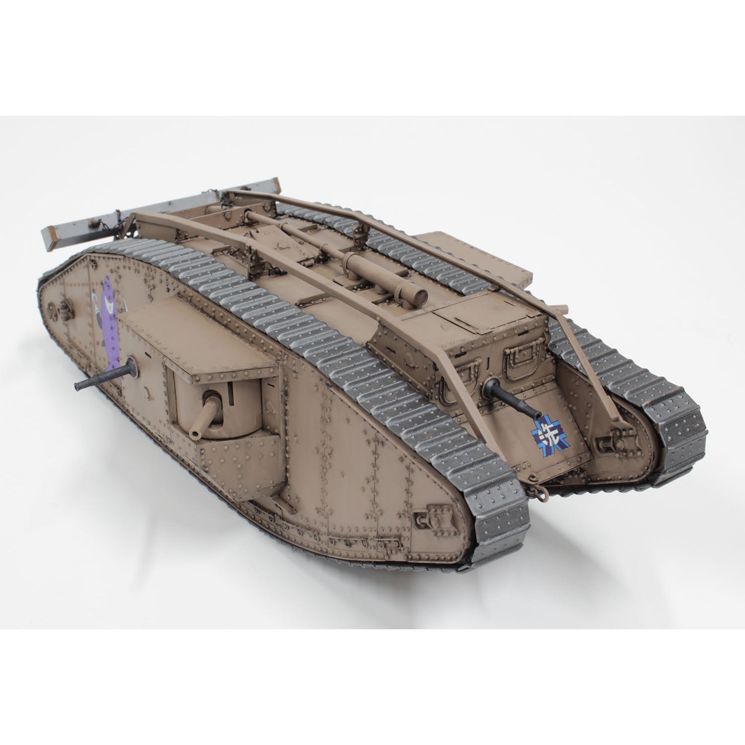 【中古即納】[PTM] バトルダメージデカール&アクリルスタンド付属 1/35 Mk.IV戦車 サメさんチーム 準決勝です! ガールズ&パンツァー 最終章 プラモデル(GP-80) プラッツ(20230120)