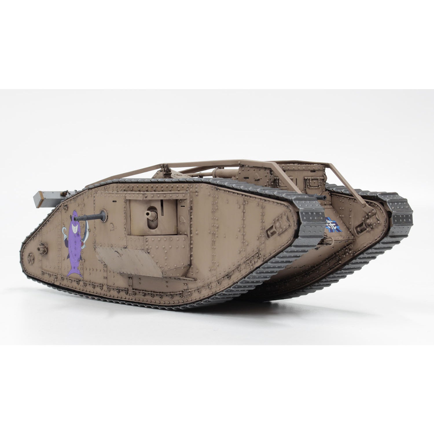 【中古即納】[PTM] バトルダメージデカール&アクリルスタンド付属 1/35 Mk.IV戦車 サメさんチーム 準決勝です! ガールズ&パンツァー 最終章 プラモデル(GP-80) プラッツ(20230120)
