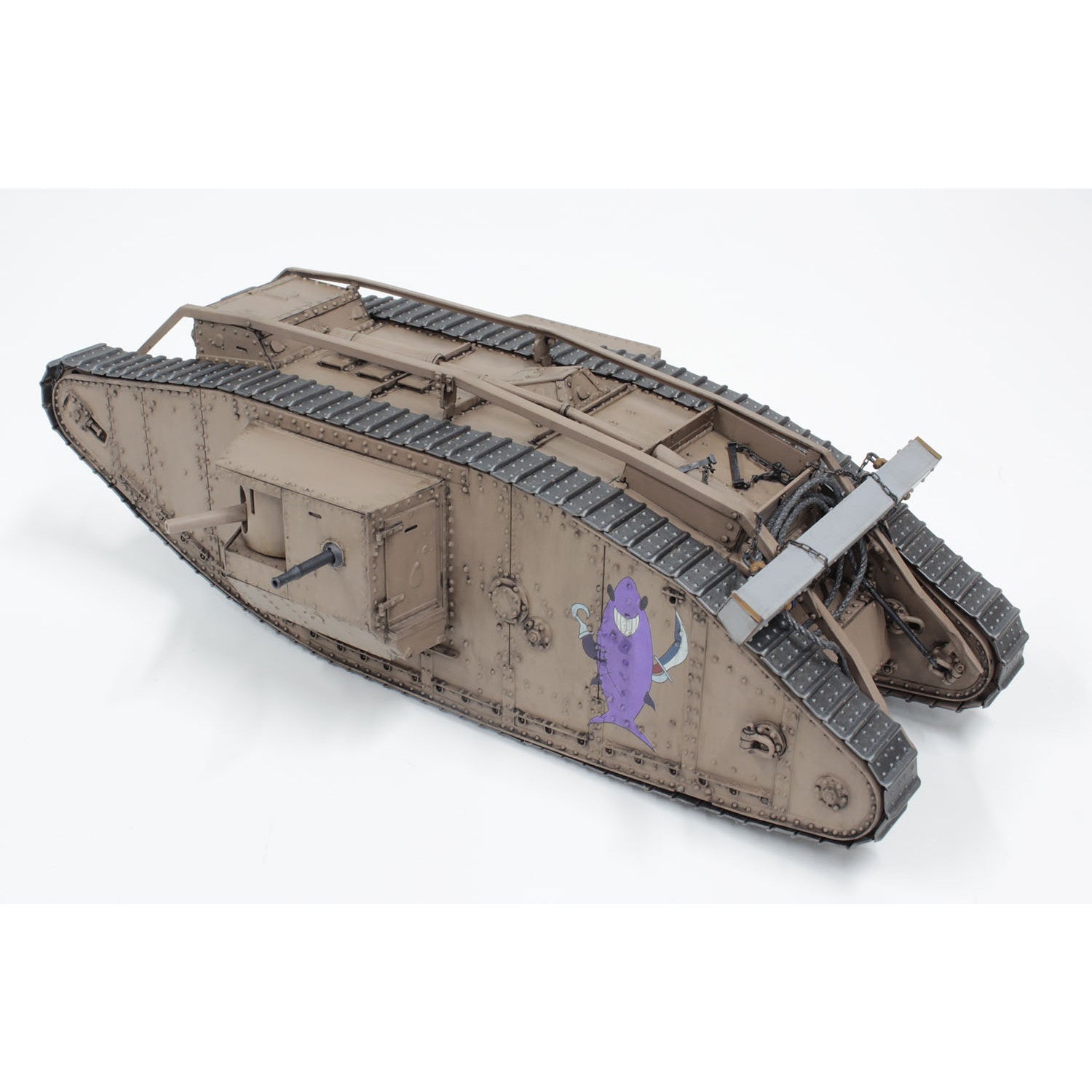 【中古即納】[PTM] バトルダメージデカール&アクリルスタンド付属 1/35 Mk.IV戦車 サメさんチーム 準決勝です! ガールズ&パンツァー 最終章 プラモデル(GP-80) プラッツ(20230120)