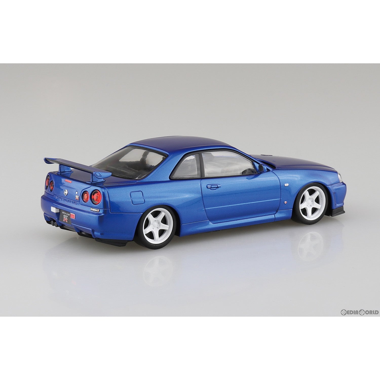 【中古即納】[PTM] ザ・スナップキット No.11-SP1 1/32 ニッサン R34スカイラインGT-R カスタムホイール(ベイサイドブルー) プラモデル(066300) アオシマ(20230617)