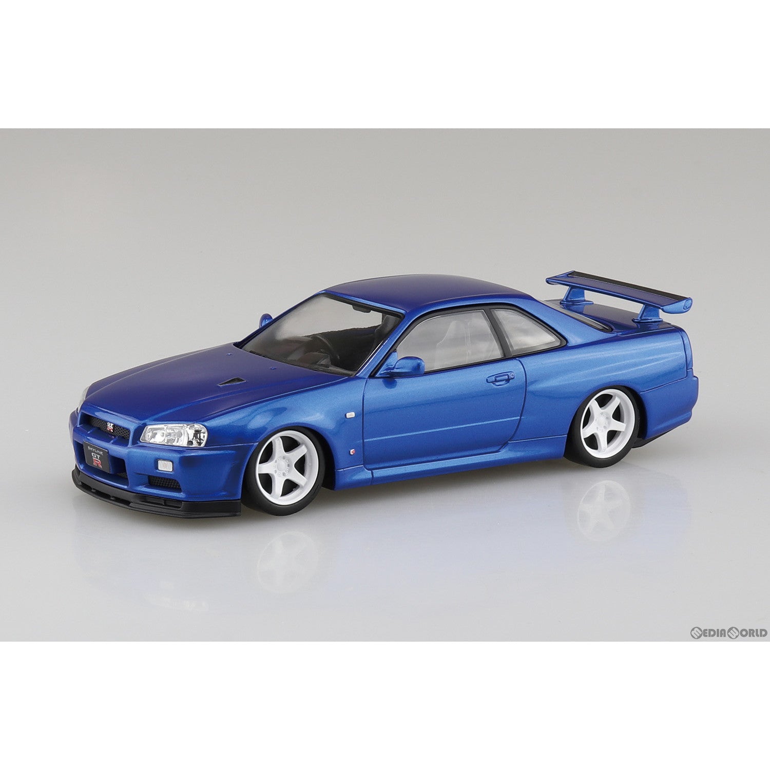 【中古即納】[PTM] ザ・スナップキット No.11-SP1 1/32 ニッサン R34スカイラインGT-R カスタムホイール(ベイサイドブルー) プラモデル(066300) アオシマ(20230617)