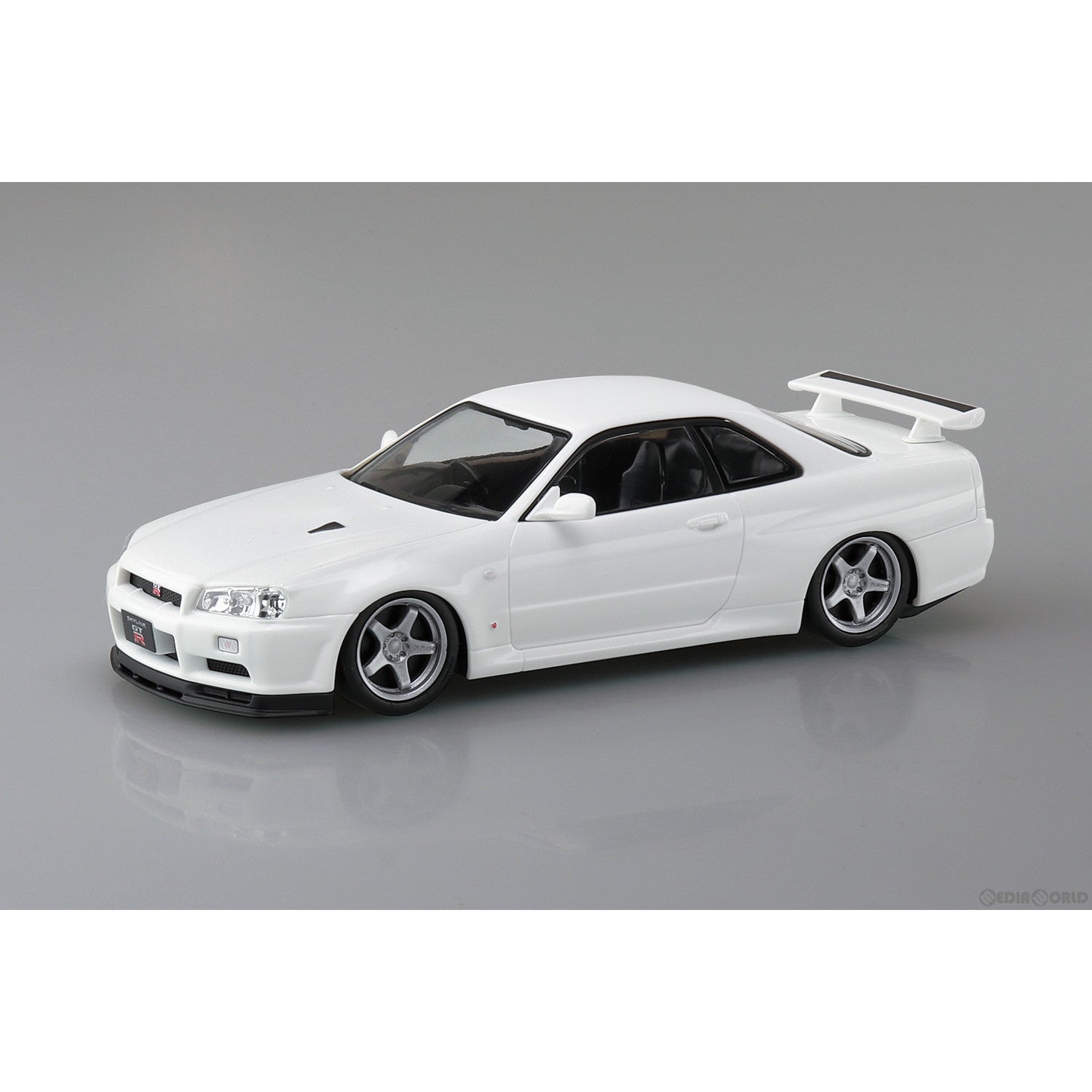 【新品】【お取り寄せ】[PTM] ザ・スナップキット No.11-SP3 ニッサン R34スカイラインGT-R カスタムホイール(ホワイトパール) プラモデル(066324) アオシマ(20230617)