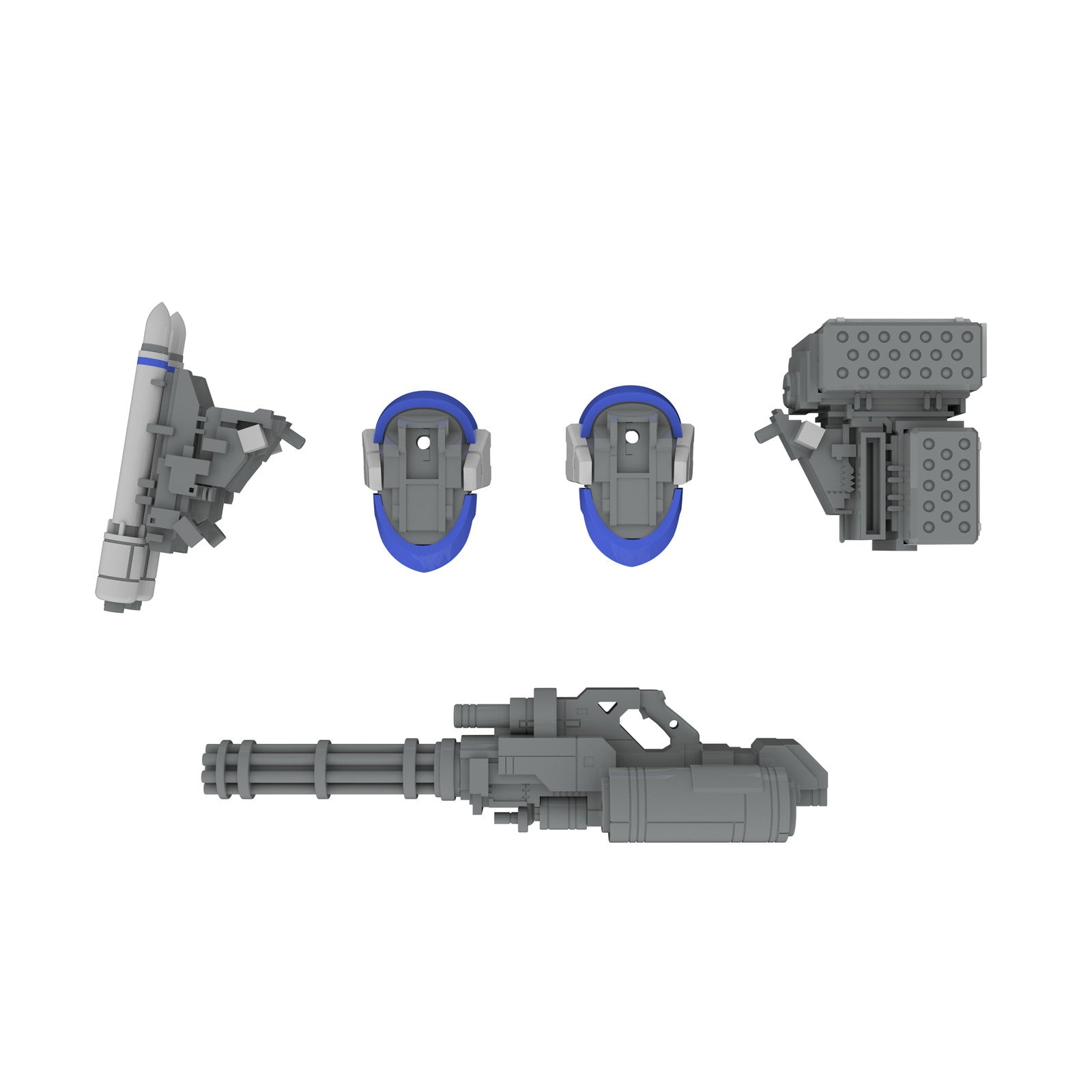【中古即納】[PTM] (再販) 1/35 X-4+(PD-802) 装甲歩兵用 武装セット3[武装取り付け用肩パーツ&DRu35 MLC&R25ロケット&M7Aガトリング砲] POWERDoLLS2(パワードール2) プラモデル(PP161) PLUM(プラム)(20241026)