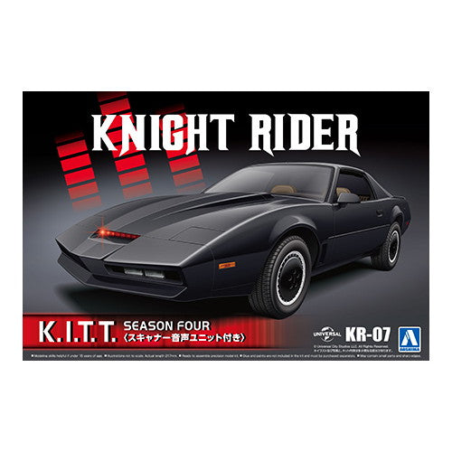 【新品】【お取り寄せ】[PTM] ムービーメカ No.KR-07 1/24 ナイトライダー ナイト2000 K.I.T.T. シーズンIV スキャナー音声ユニット付き プラモデル(065617) アオシマ(20230823)