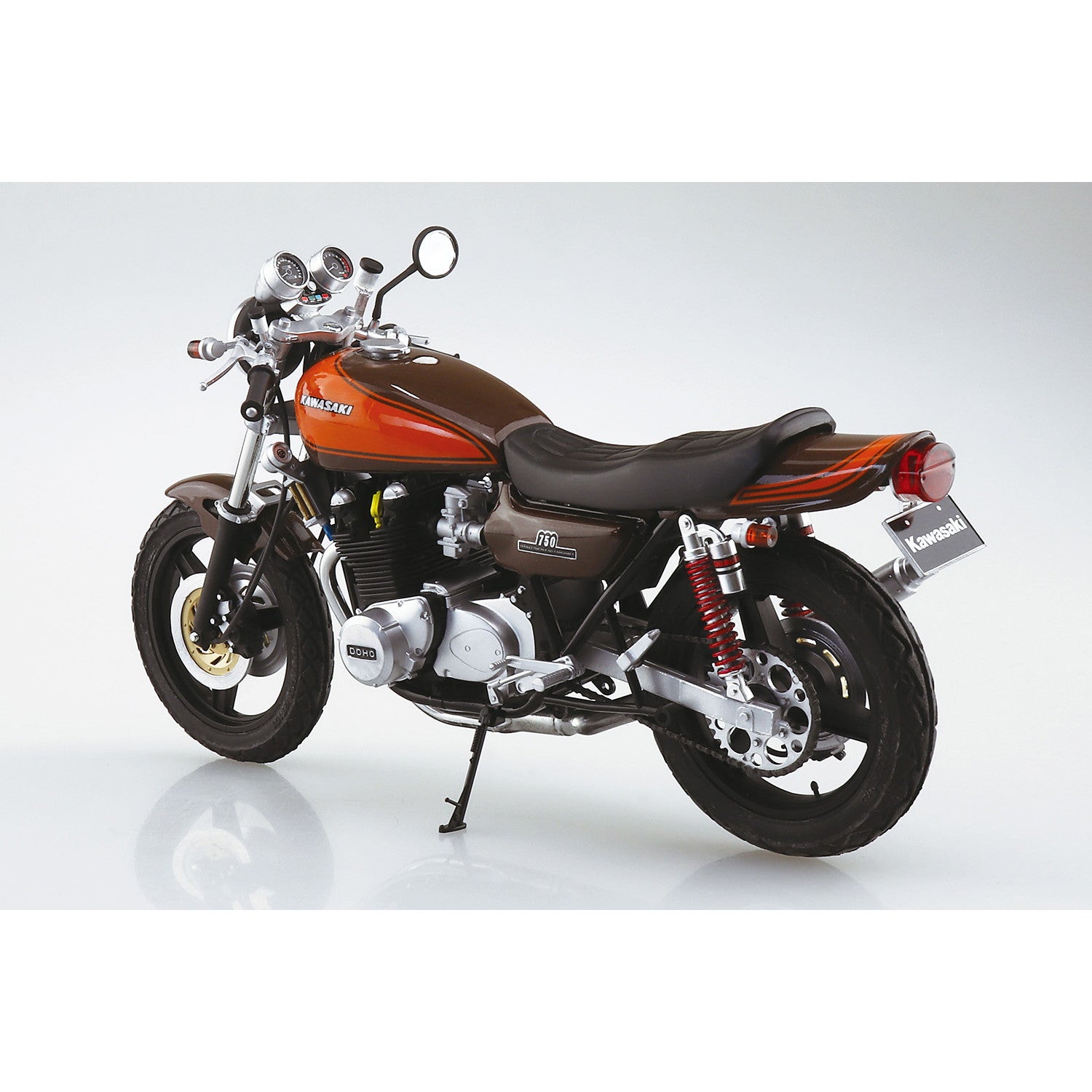 【新品】【お取り寄せ】[PTM] ザ・バイク No.46 1/12 カワサキ Z2 750RS 73 カスタム プラモデル(066768) アオシマ(20230622)