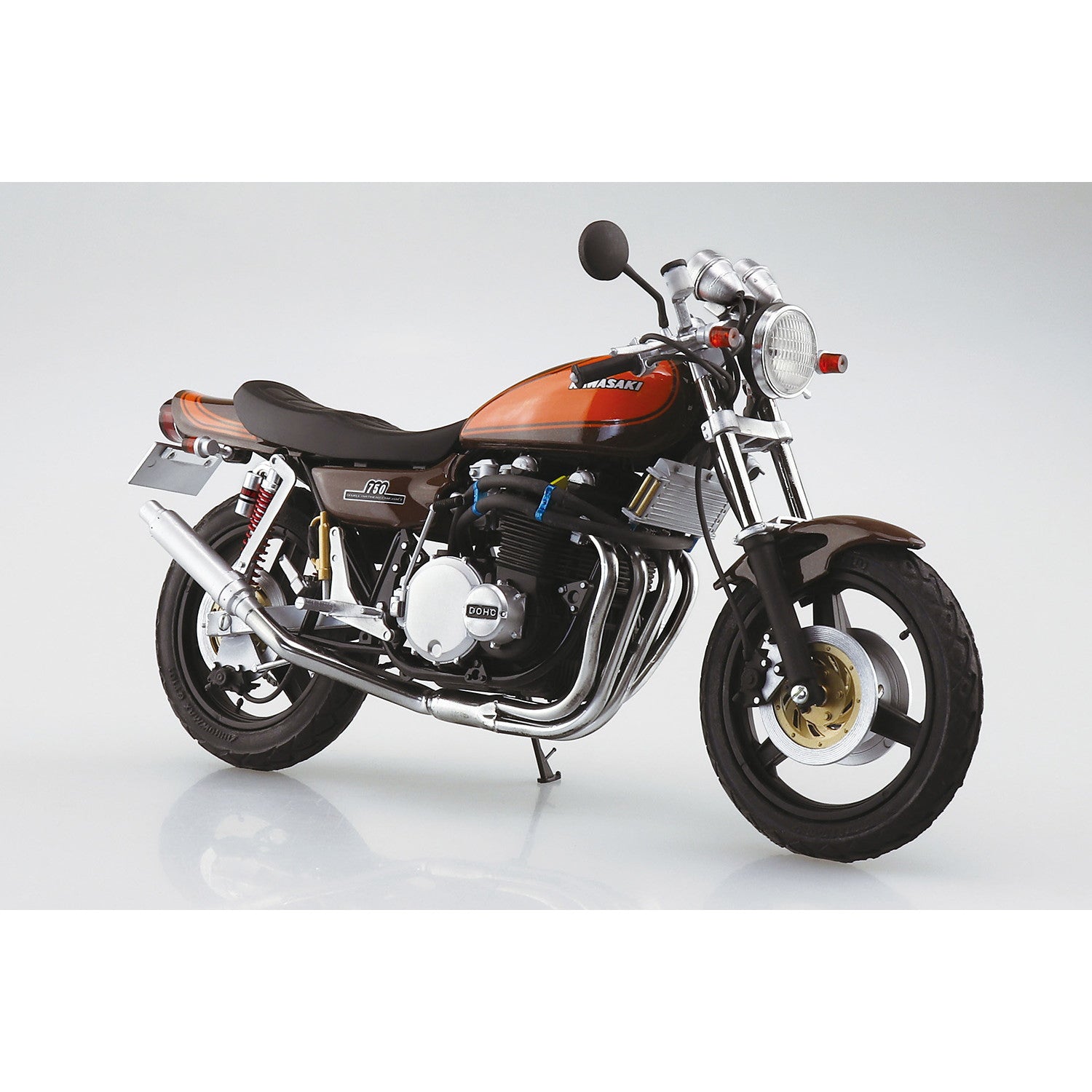 【新品】【お取り寄せ】[PTM] ザ・バイク No.46 1/12 カワサキ Z2 750RS 73 カスタム プラモデル(066768) アオシマ(20230622)