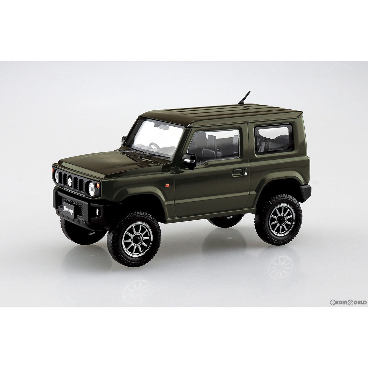 【新品即納】[PTM] ザ・スナップキット No.8-SP1 1/32 スズキ ジムニー カスタムホイール(ジャングルグリーン) プラモデル(066782) アオシマ(20230810)