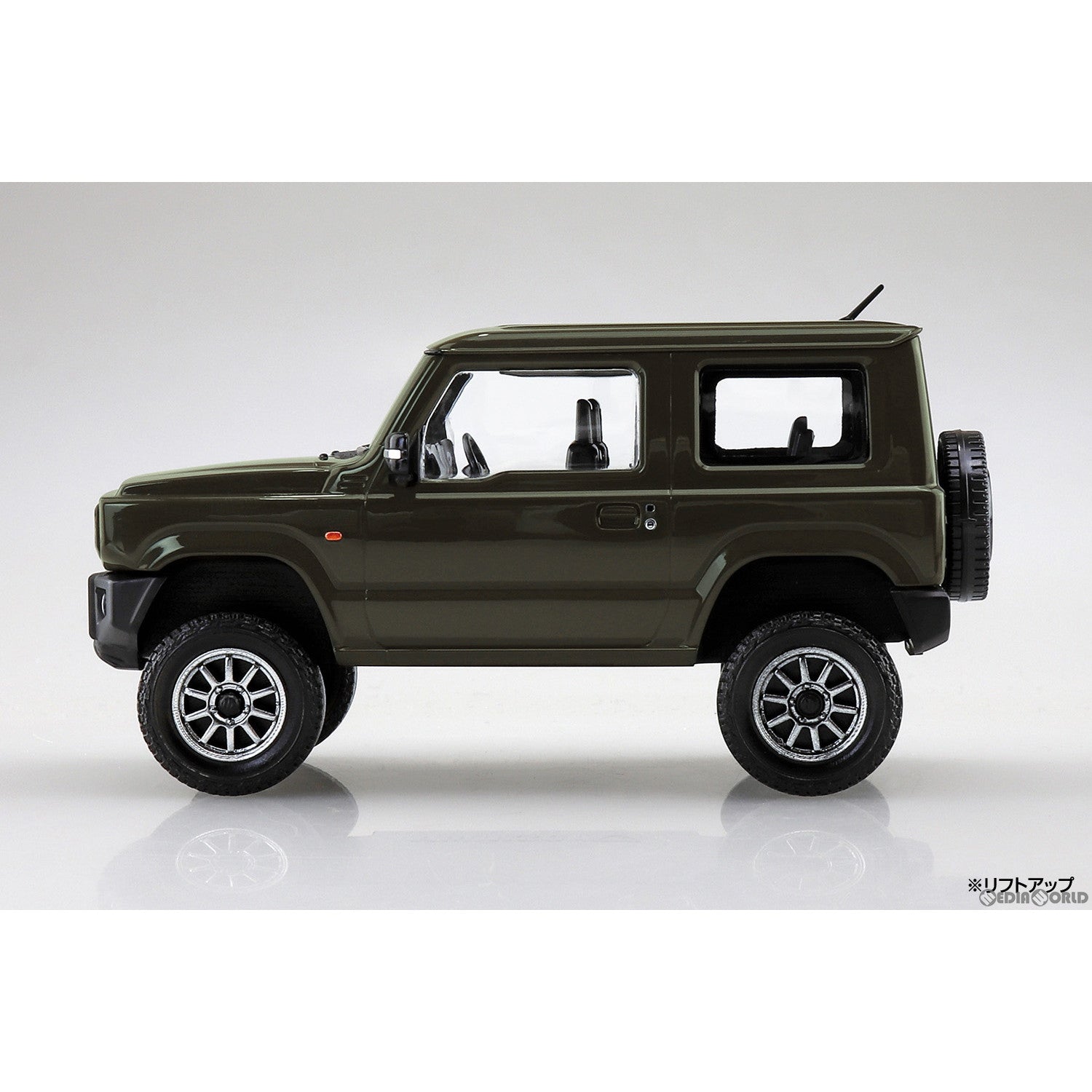 【新品即納】[PTM] ザ・スナップキット No.8-SP1 1/32 スズキ ジムニー カスタムホイール(ジャングルグリーン) プラモデル(066782) アオシマ(20230810)