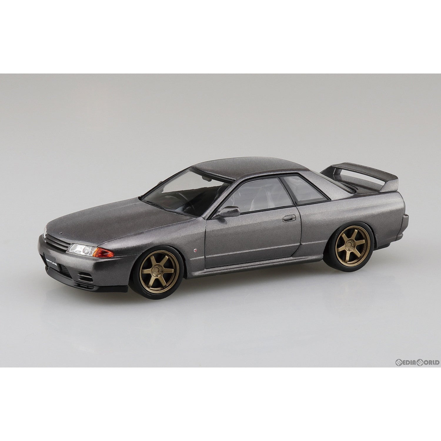 【新品即納】[PTM] ザ・スナップキット No.14-SP1 1/32 ニッサン R32スカイラインGT-R カスタムホイール(ガングレーメタリック) プラモデル(066348) アオシマ(20230715)
