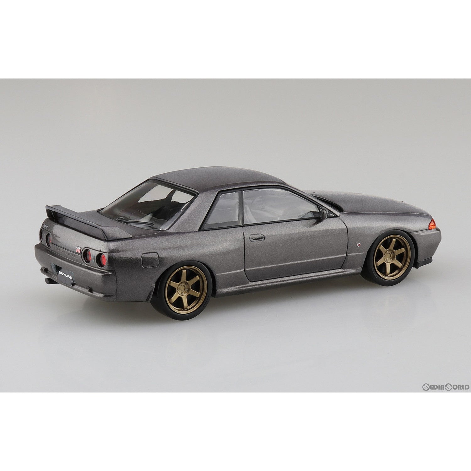 【新品即納】[PTM] ザ・スナップキット No.14-SP1 1/32 ニッサン R32スカイラインGT-R カスタムホイール(ガングレーメタリック) プラモデル(066348) アオシマ(20230715)
