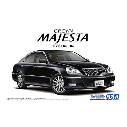 【新品即納】[PTM] (再販)ザ・モデルカー No.152 1/24 トヨタ UZS186 クラウンマジェスタ '06 プラモデル(066713) アオシマ(20250228)