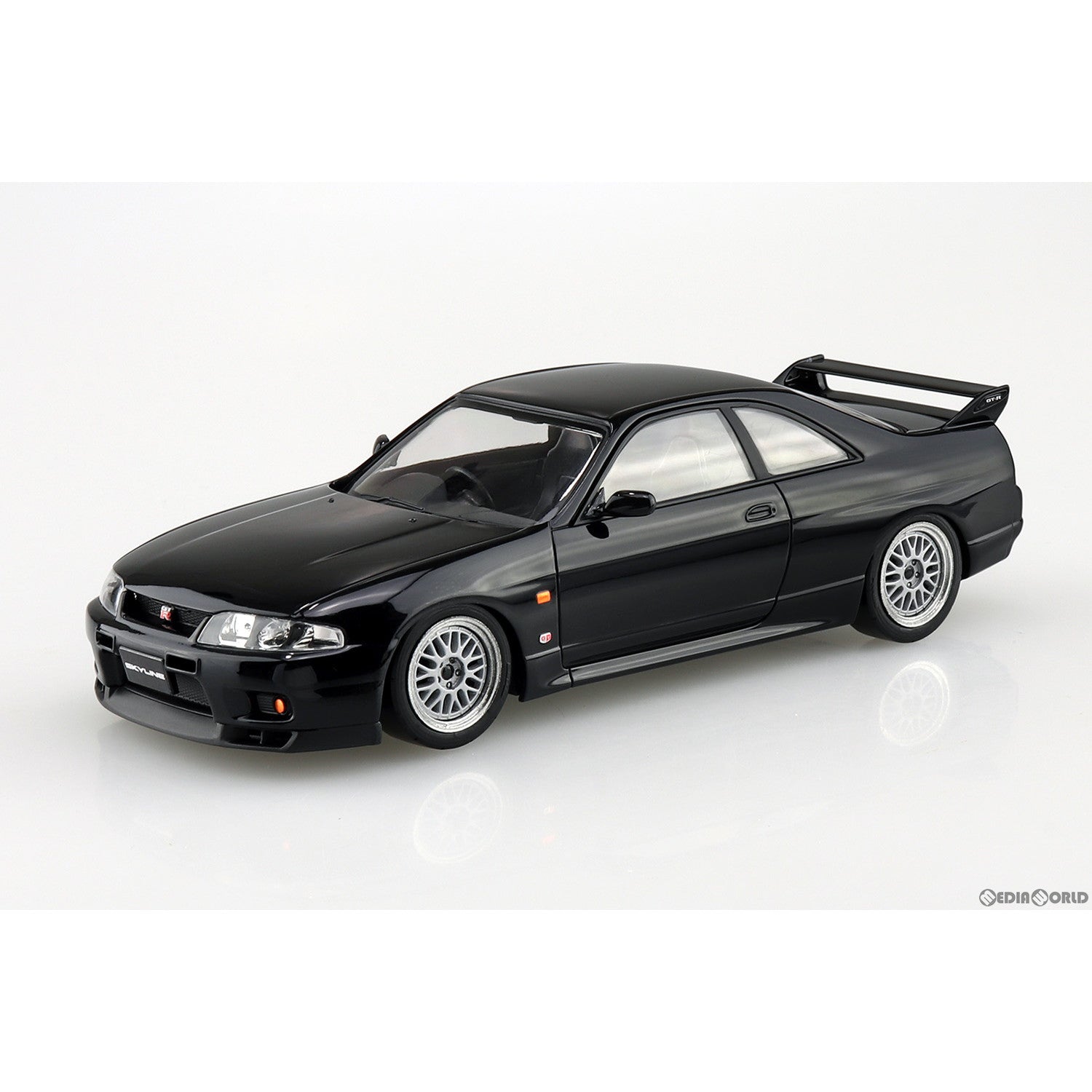 【新品即納】[PTM] ザ・スナップキット No.15-SP2 1/32 ニッサン R33スカイラインGT-R カスタムホイール(ブラック) プラモデル(066393) アオシマ(20230922)