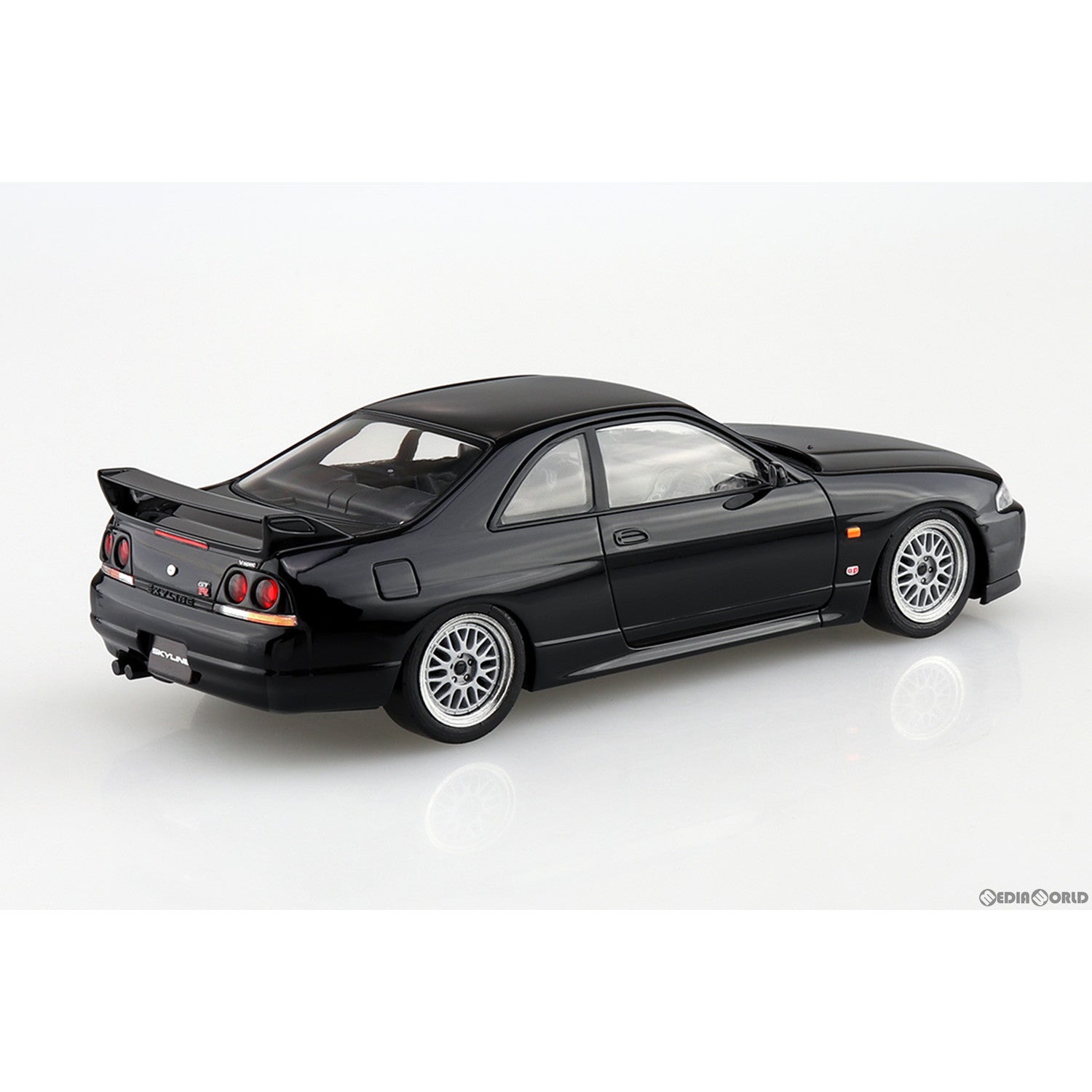 【新品即納】[PTM] ザ・スナップキット No.15-SP2 1/32 ニッサン R33スカイラインGT-R カスタムホイール(ブラック) プラモデル(066393) アオシマ(20230922)