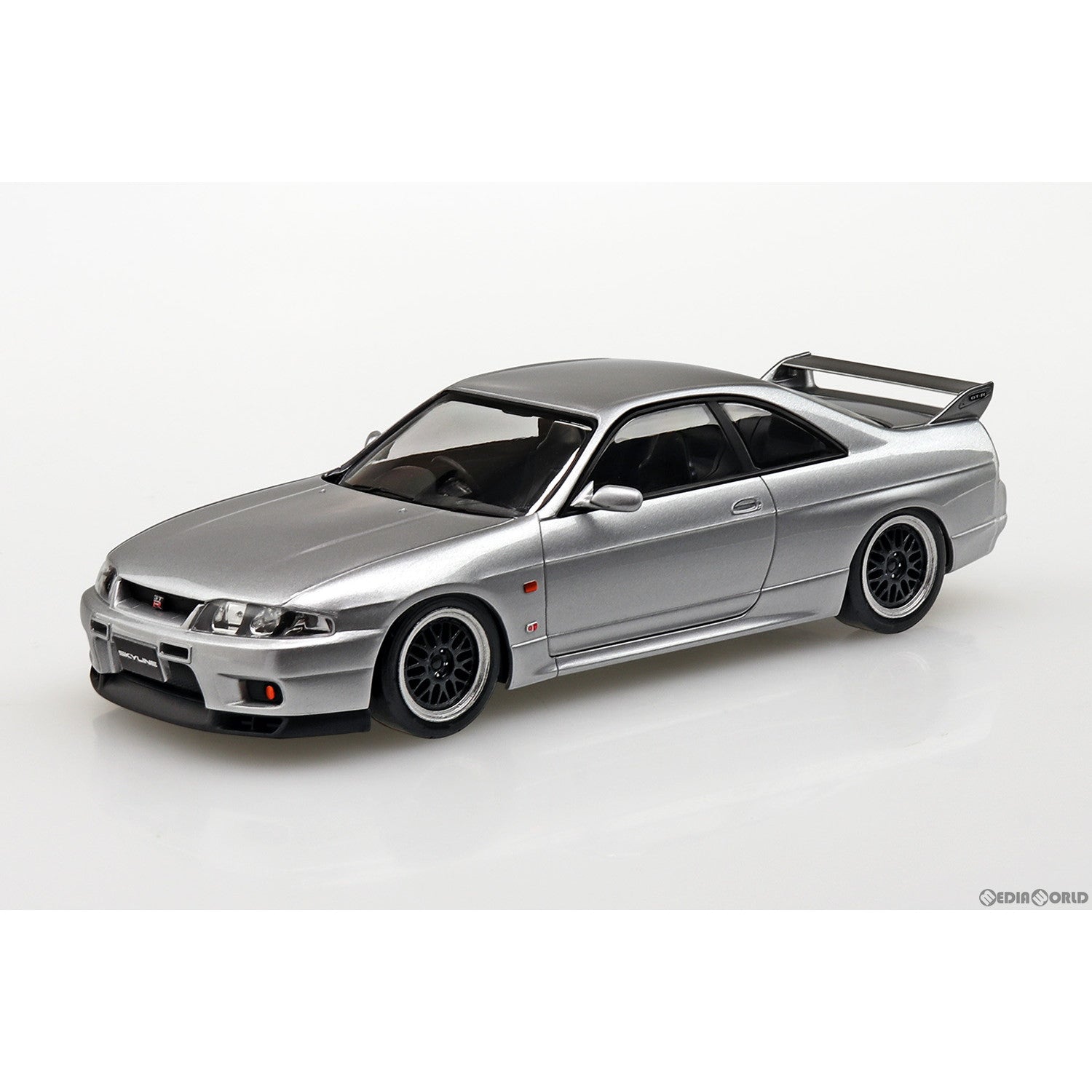 【新品即納】[PTM] ザ・スナップキット No.15-SP4 1/32 ニッサン R33スカイラインGT-R カスタムホイール(ソニックシルバー) プラモデル(066416) アオシマ(20230922)