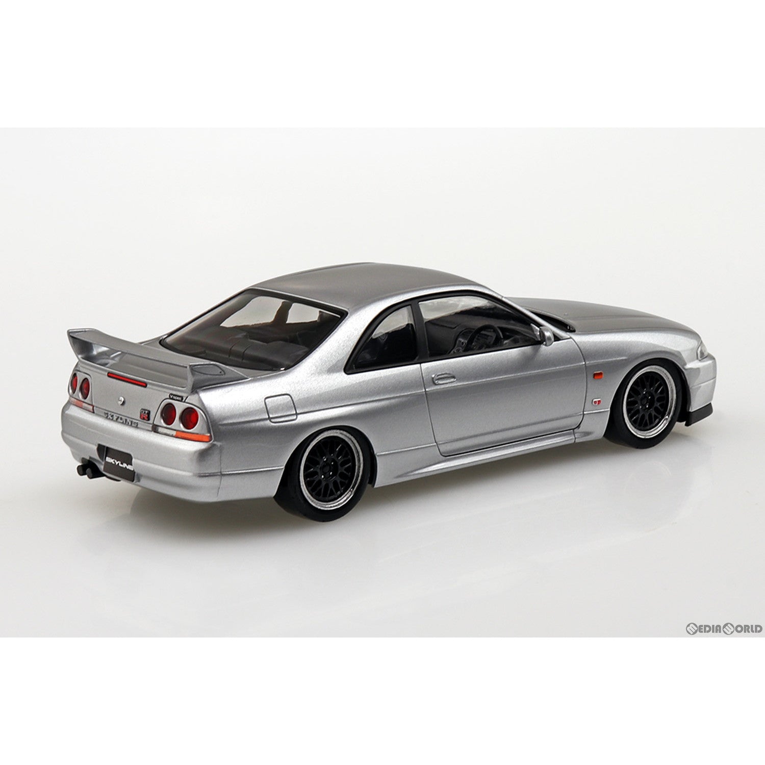 【新品即納】[PTM] ザ・スナップキット No.15-SP4 1/32 ニッサン R33スカイラインGT-R カスタムホイール(ソニックシルバー) プラモデル(066416) アオシマ(20230922)