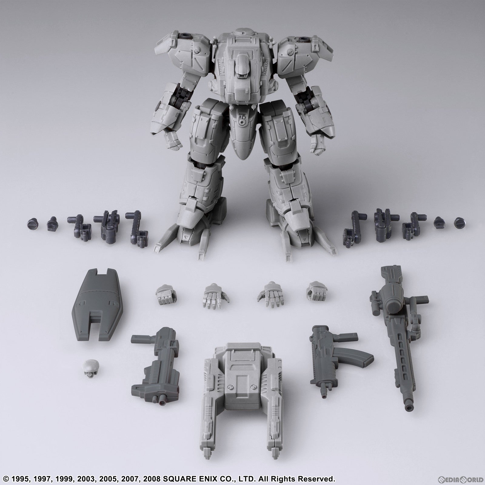 【新品即納】[PTM] Giza(ギザ) ライトグレーVer. フロントミッション ストラクチャーアーツ 1/72 スケール プラスティック モデルキット シリーズ Vol.1 FRONT MISSION プラモデル スクウェア・エニックス(20231109)