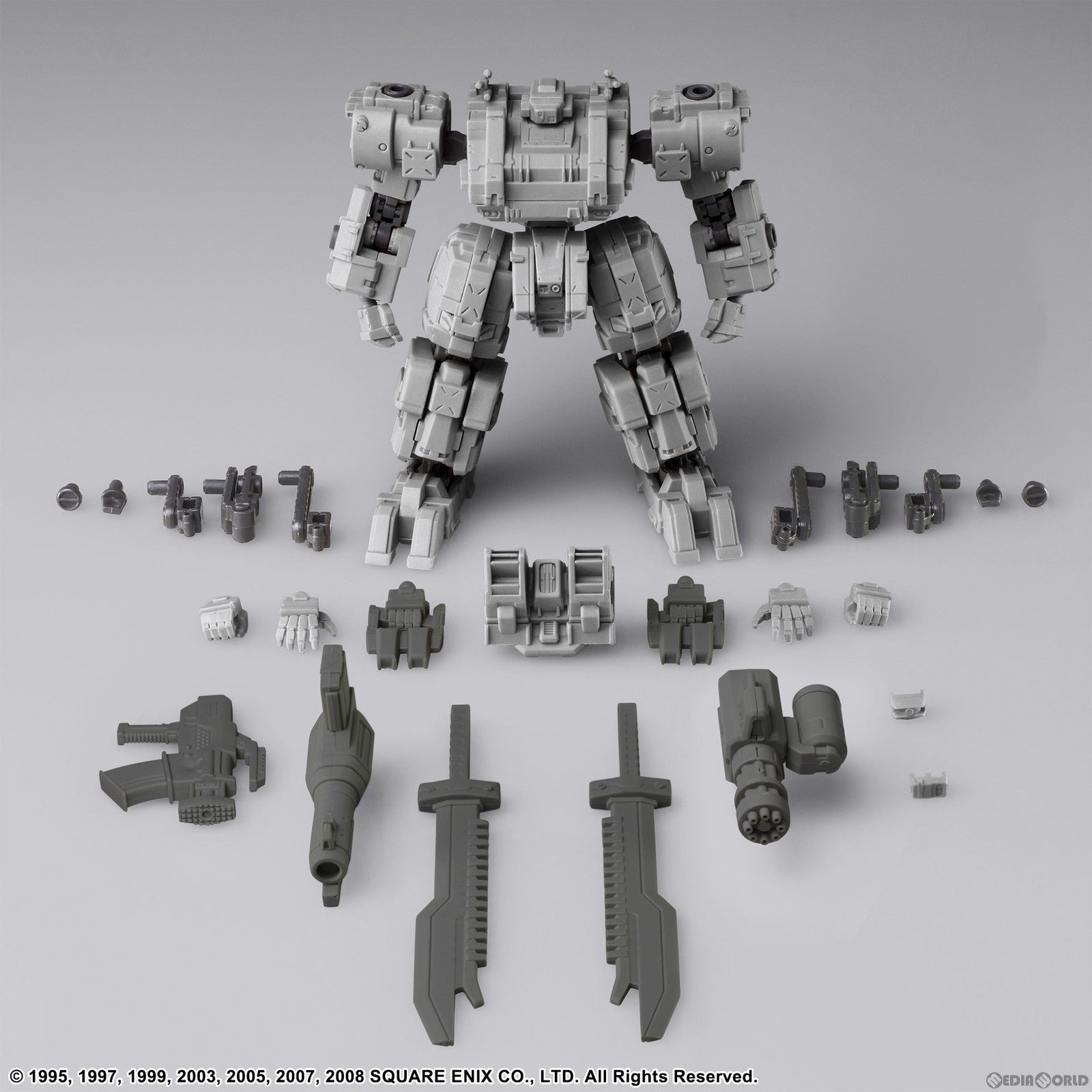 【中古即納】[PTM] Numsekar(ナムスカル) ライトグレーVer. フロントミッション ストラクチャーアーツ 1/72 スケール プラスティック モデルキット シリーズ Vol.1 FRONT MISSION プラモデル スクウェア・エニックス(20231109)