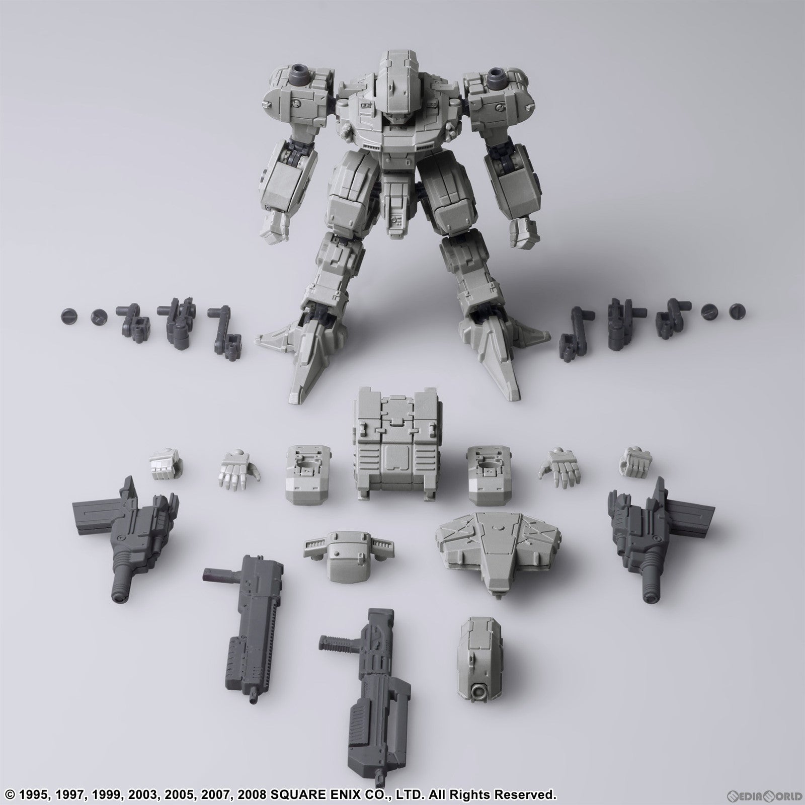 【新品即納】[PTM] GUST(ガスト) ライトグレーVer. フロントミッション ストラクチャーアーツ 1/72 スケール プラスティック モデルキット シリーズ Vol.3 FRONT MISSION プラモデル スクウェア・エニックス(20231109)