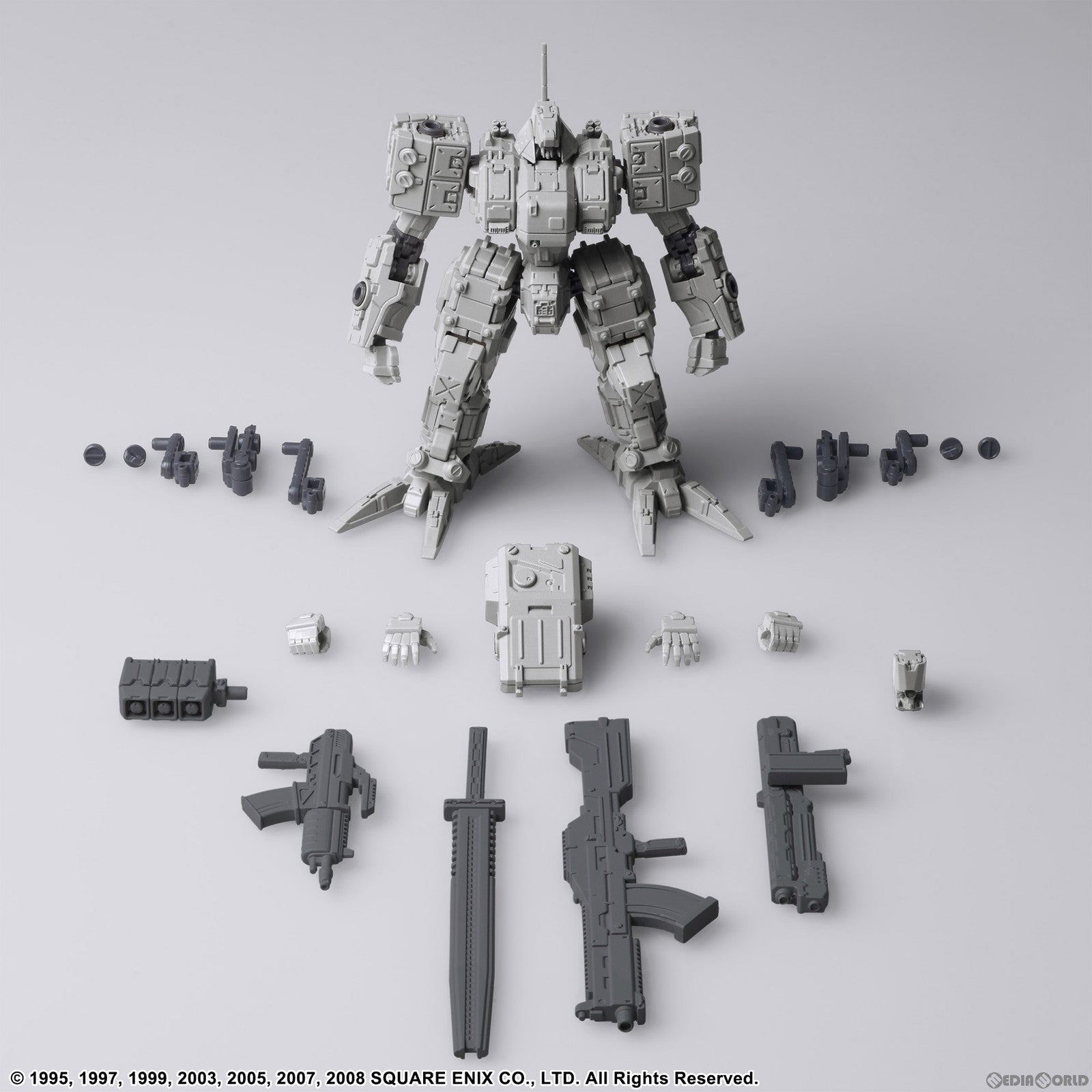 【新品即納】[PTM] GRILLE SECHS(グリレゼクス) ライトグレーVer. フロントミッション ストラクチャーアーツ 1/72 スケール プラスティック モデルキット シリーズ Vol.3 FRONT MISSION プラモデル スクウェア・エニックス(20231109)