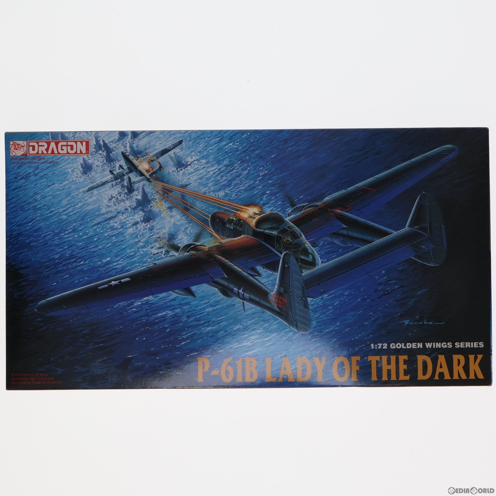 【中古即納】[PTM] 1/72 P-61B LADY OF THE DARK GOLDEN WINGS SERIES プラモデル(5017) ドラゴン(DRAGON)(20060418)