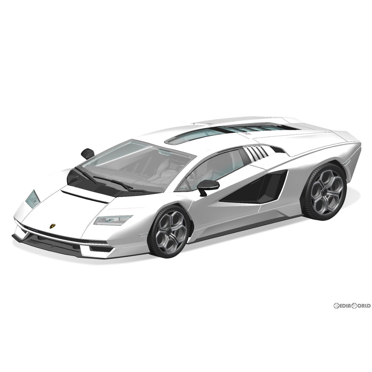 【新品即納】[PTM] 初回生産特典付属 ザ・スナップキット No.19-A 1/32 ランボルギーニ カウンタック LPI 800-4(ホワイト) プラモデル(065396) アオシマ(20231216)
