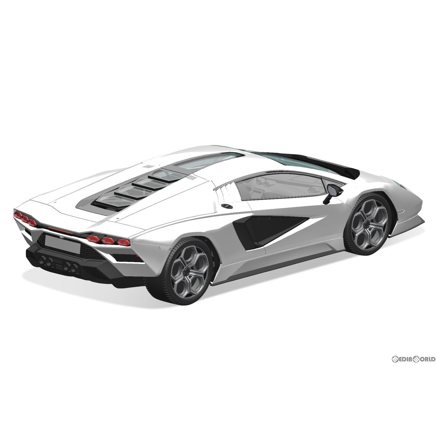 【新品即納】[PTM] 初回生産特典付属 ザ・スナップキット No.19-A 1/32 ランボルギーニ カウンタック LPI 800-4(ホワイト) プラモデル(065396) アオシマ(20231216)