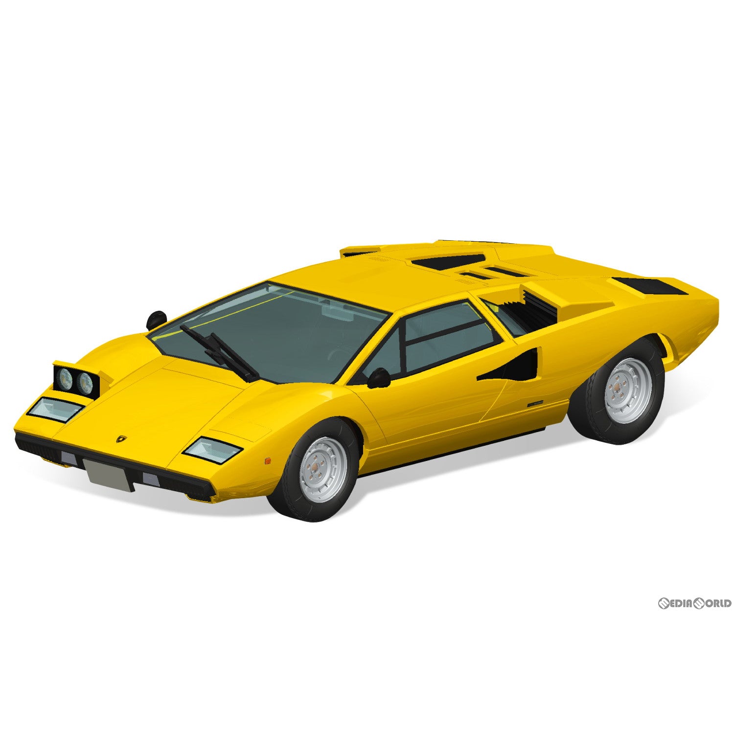 【新品即納】[PTM] 初回生産特典付属 ザ・スナップキット No.20-B 1/32 ランボルギーニ カウンタック LP400(イエロー) プラモデル(065341) アオシマ(20231216)
