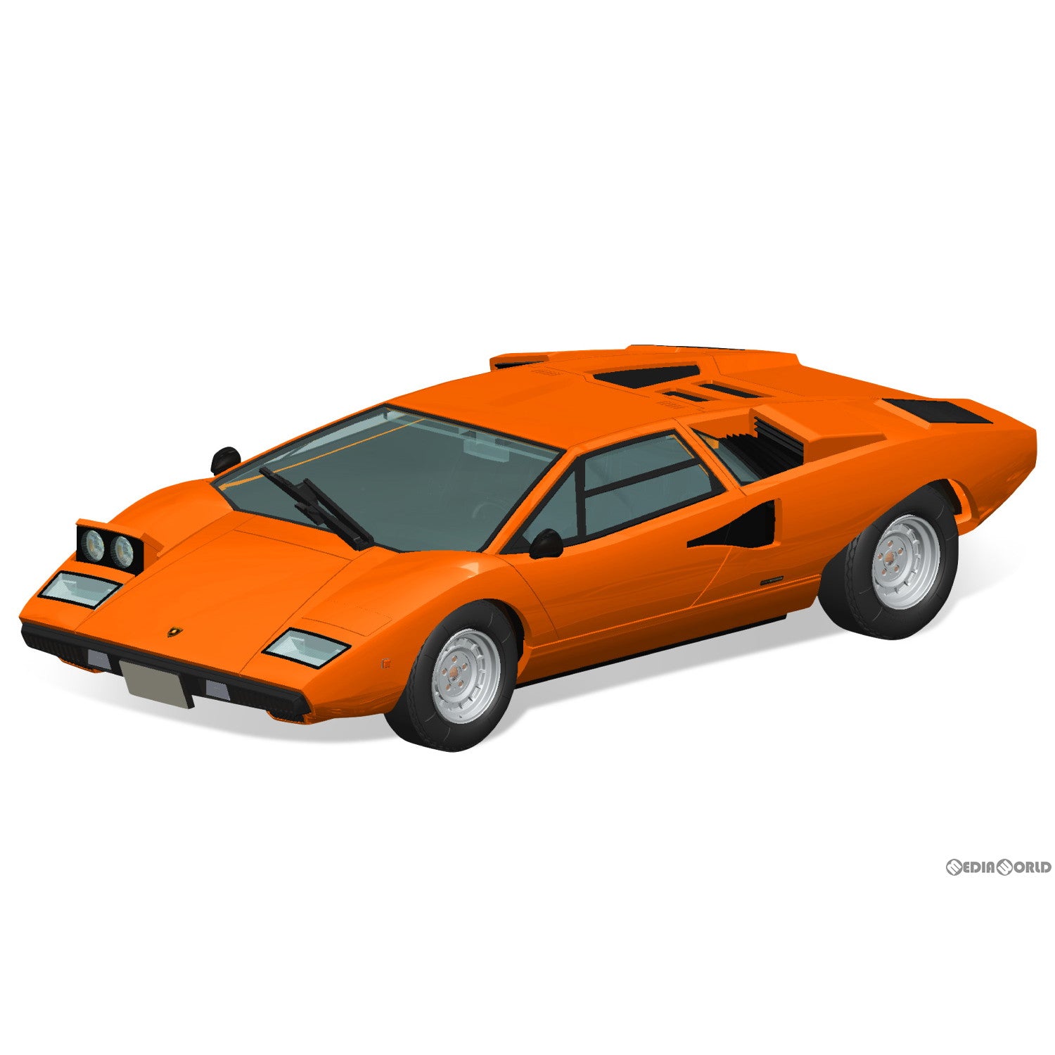 【新品即納】[PTM] 初回生産特典付属 ザ・スナップキット No.20-C 1/32 ランボルギーニ カウンタック LP400(オレンジ) プラモデル(065358) アオシマ(20231216)