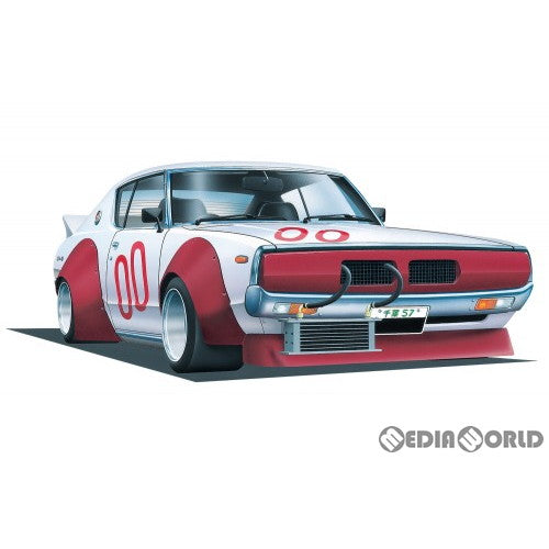 【新品】【お取り寄せ】[PTM] 1/24 ワークスの鷹 No.7 ケンメリ2DrHTワークス プラモデル(067161) アオシマ(20231111)