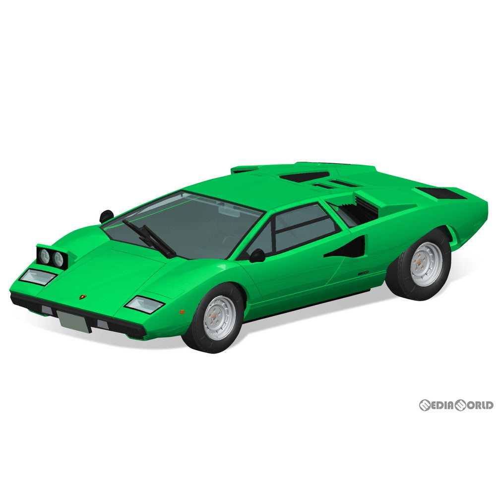 【中古即納】[PTM] ザ・スナップキット No.20-D 1/32 ランボルギーニ カウンタック LP400(グリーン) プラモデル(065365) アオシマ(20240221)