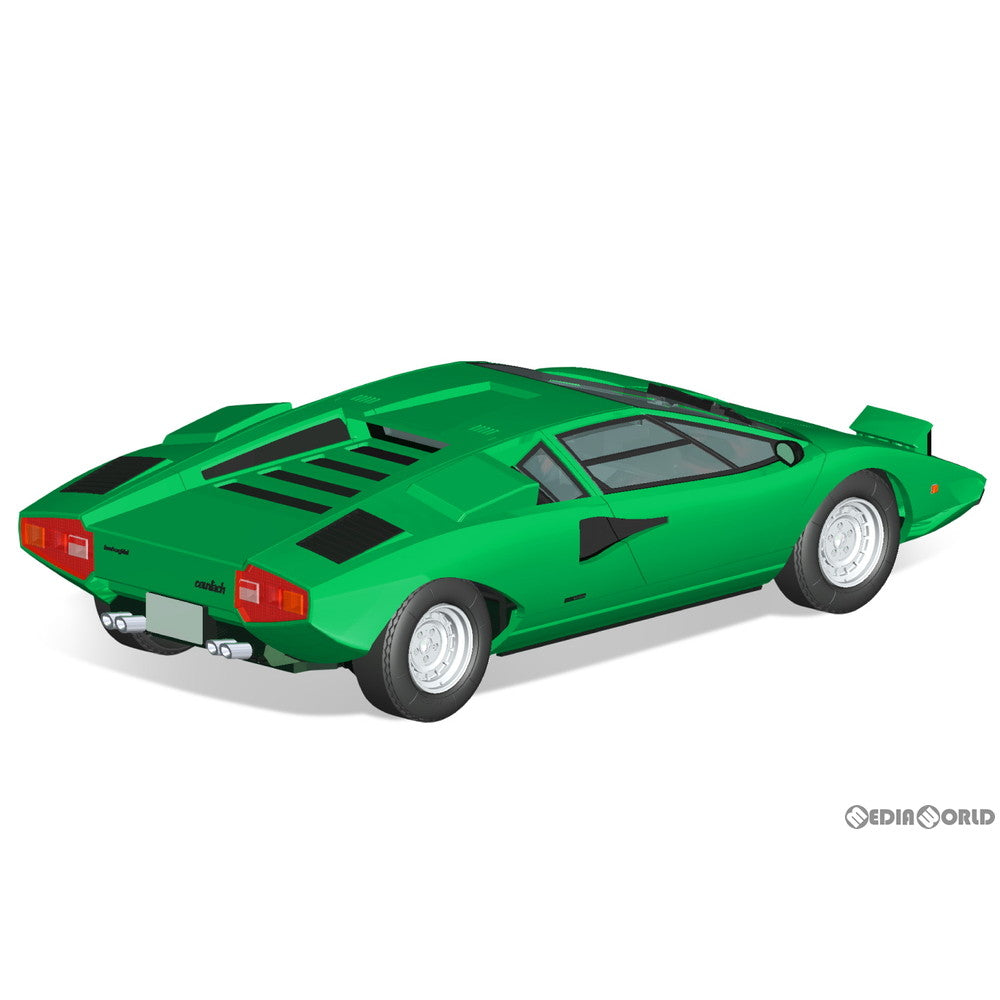【中古即納】[PTM] ザ・スナップキット No.20-D 1/32 ランボルギーニ カウンタック LP400(グリーン) プラモデル(065365) アオシマ(20240221)