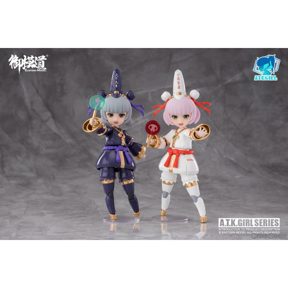 【新品即納】[PTM] ENDLESS NIGHTシリーズ 1/12 黒白無常(こくはくむじょう) 小七&小八(シャオチー&シャオバー) 通常版 プラスチックモデルキット プラモデル 御模道(EASTERN MODEL) (20231231)