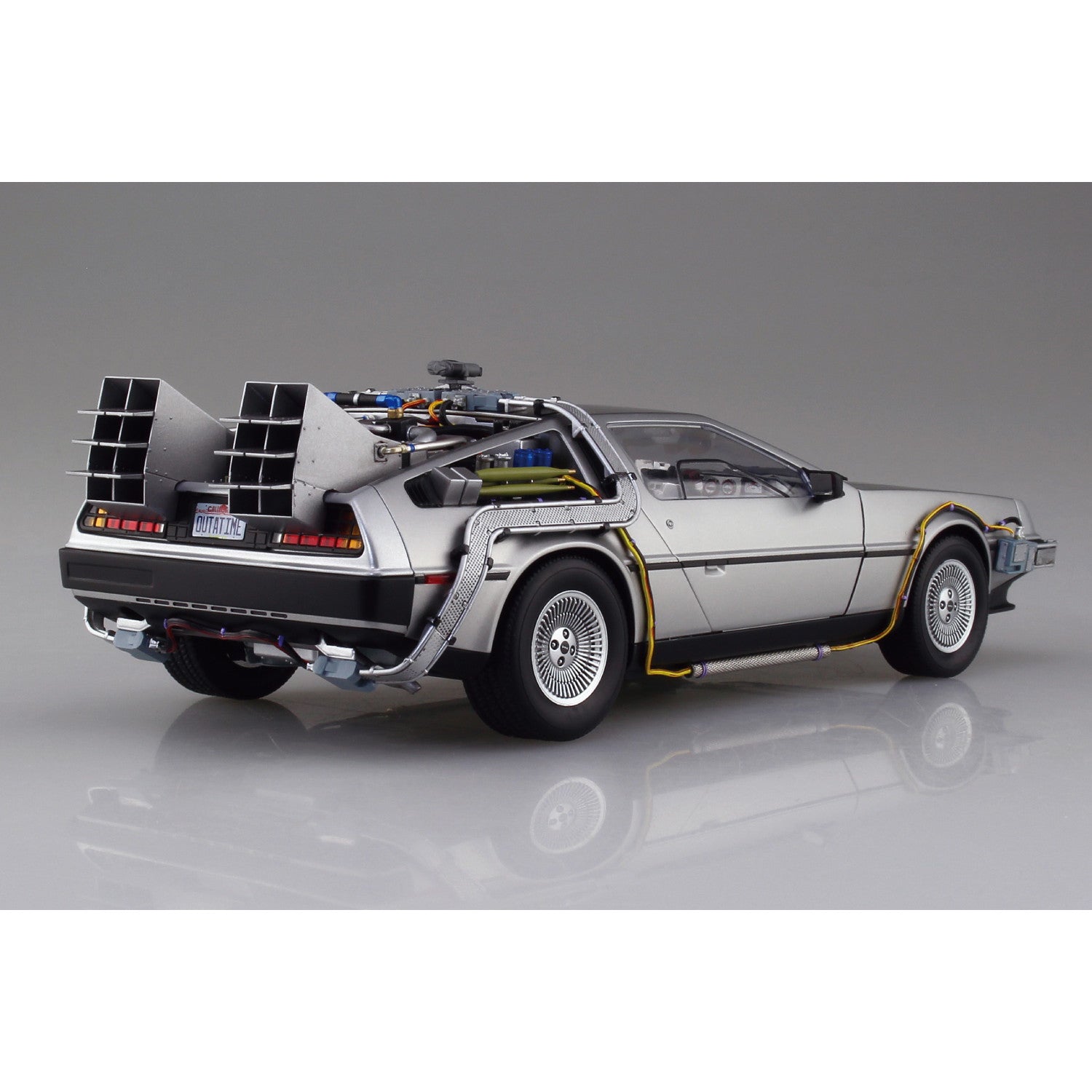 【新品即納】[PTM] (再販) ムービーメカ No.BT-01 1/24 バック・トゥ・ザ・フューチャー PartI タイムマシン プラモデル(064368) アオシマ(20250809)