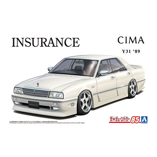 【新品即納】[PTM] (再販)ザ・チューンドカー No.85 1/24 インシュランス Y31 シーマ '89(ニッサン) プラモデル(067895) アオシマ(20250228)