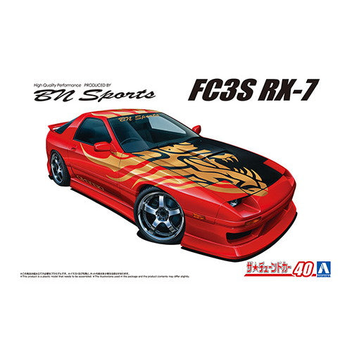 【新品】【お取り寄せ】[PTM] (再販) ザ・チューンドカー No.40 1/24 マツダ BNスポーツ FC3S RX-7 '89 プラモデル(068205) アオシマ(20241231)