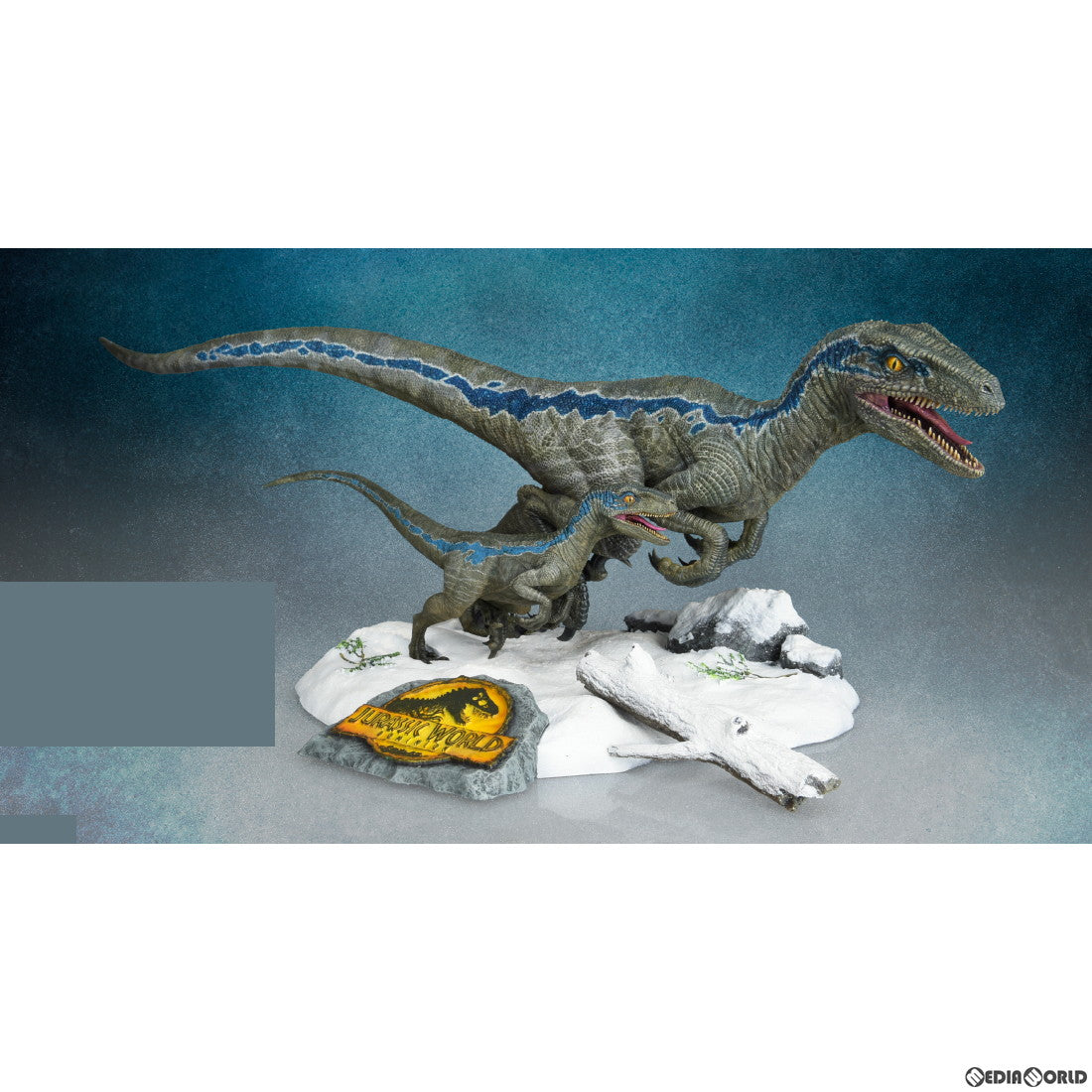 【新品即納】[PTM] 1/8 ヴェロキラプトル 『ブルー』&『ベータ』 ジュラシック・ワールド/新たなる支配者 プラスチックモデルキット プラモデル(411-200143TP) エクスプラス(20240621)