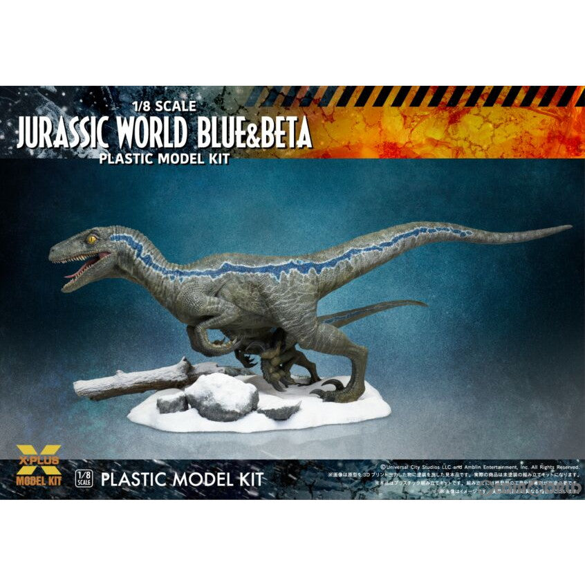 【新品即納】[PTM] 1/8 ヴェロキラプトル 『ブルー』&『ベータ』 ジュラシック・ワールド/新たなる支配者 プラスチックモデルキット プラモデル(411-200143TP) エクスプラス(20240621)