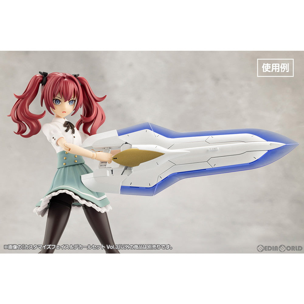 【新品即納】[PTM] 創彩少女庭園 1/10 カスタマイズフェイス&デカールセット Vol.3 プラモデル用アクセサリ(JK053) コトブキヤ(20240627)