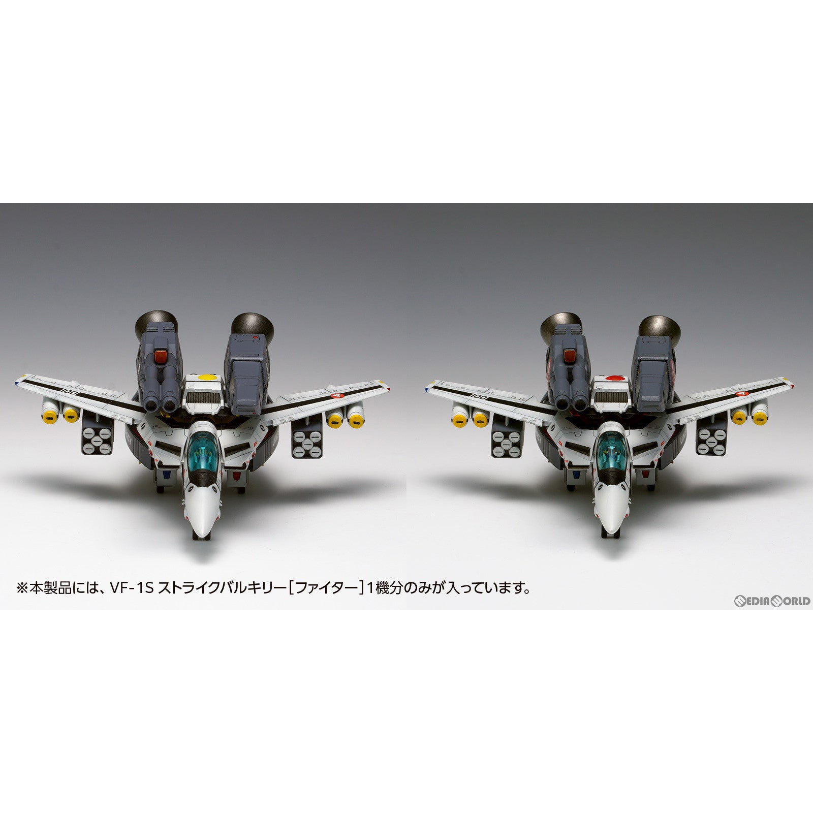 【中古即納】[PTM] 1/100 VF-1S ストライクバルキリー[ファイター] 一条輝機、ロイ・フォッカー機 超時空要塞マクロス 愛・おぼえていますか プラモデル(MC-069) ウェーブ(WAVE)(20240805)